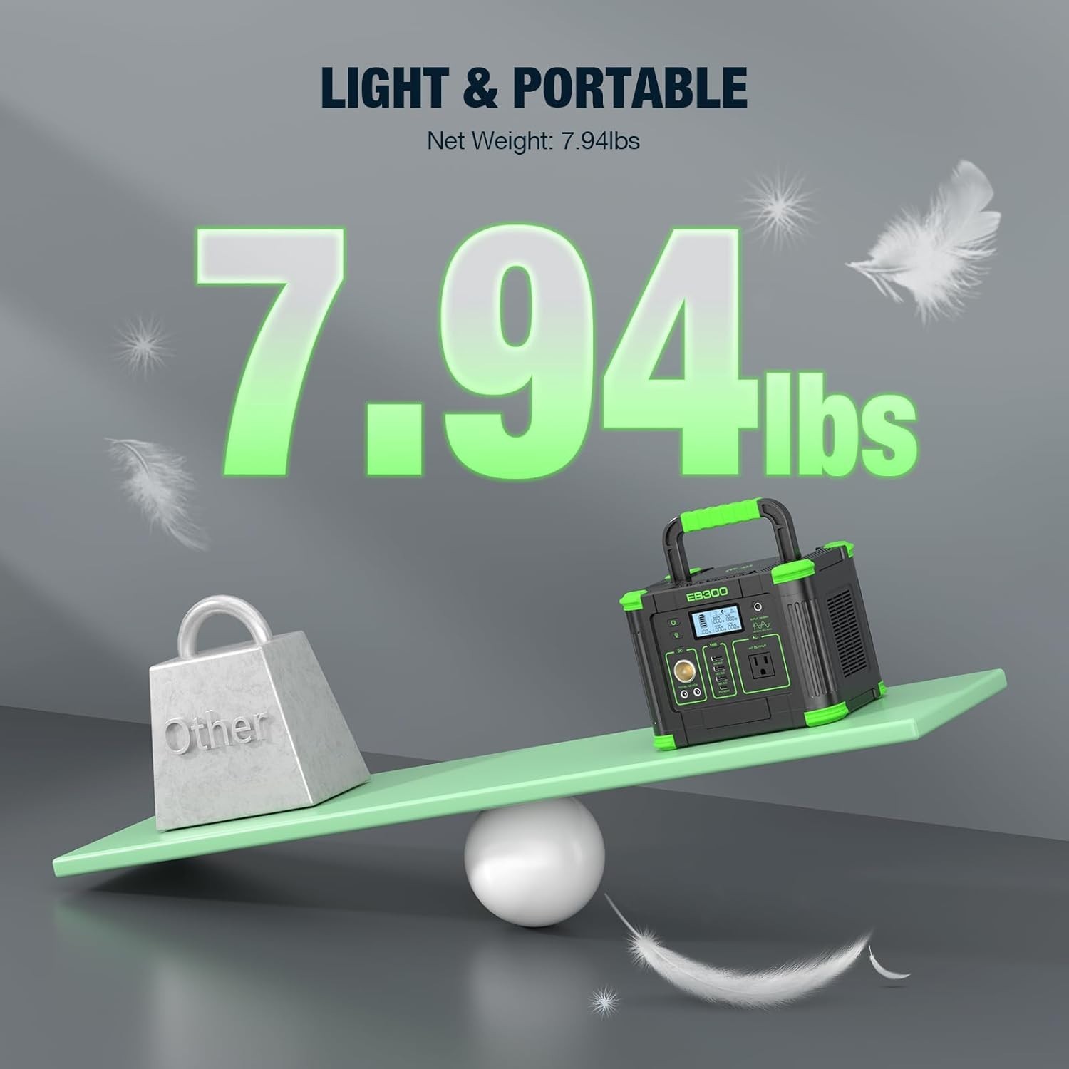 Compact 330W Solar Generator with Fast Charging – Perfect for Outdoor Adventures