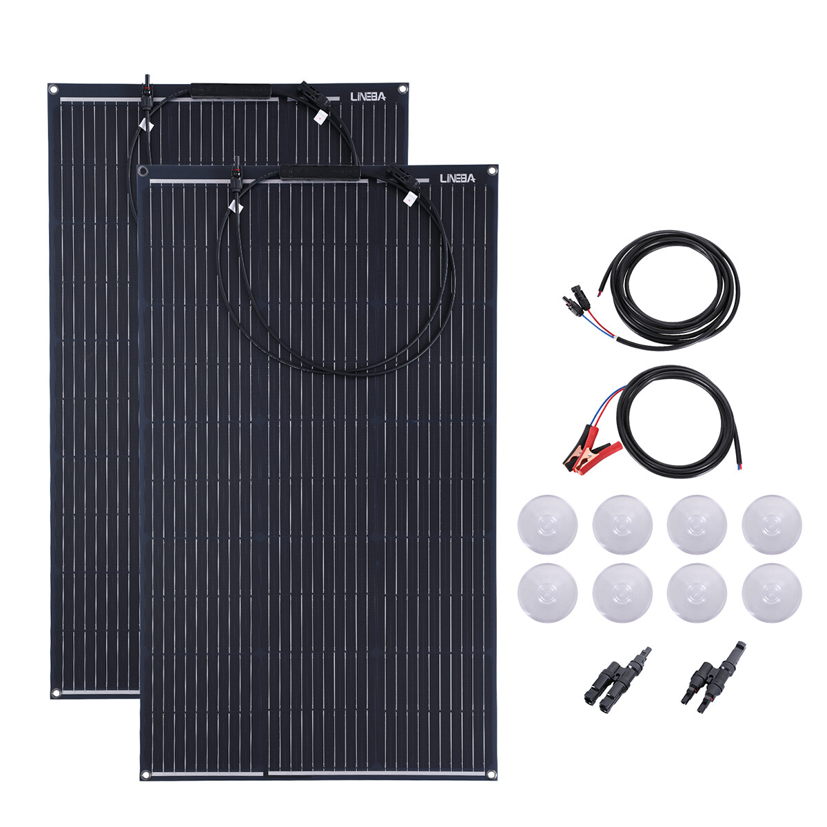 100W 200W Watt Mono Solar Panel 18V Off-Grid Battery Charger RV Home+Controller