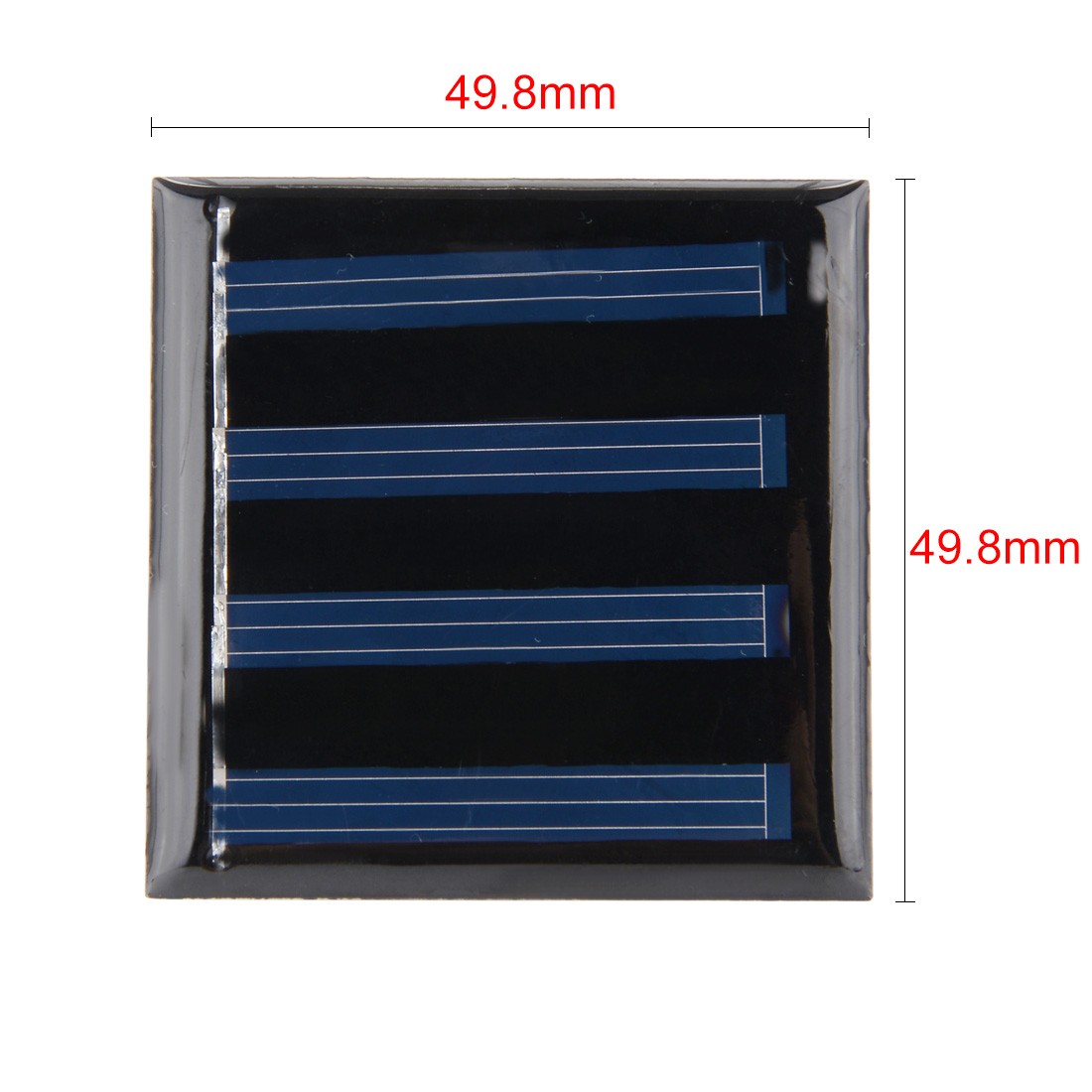 5 Pcs 2V 50mA Poly Mini Solar Cell Panel Module DIY 49.8mm x 49.8mm