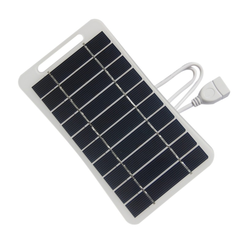Versatile USB Solar Charger 5V 2W for Portable Fan, Exhaust Fan, and Lighting