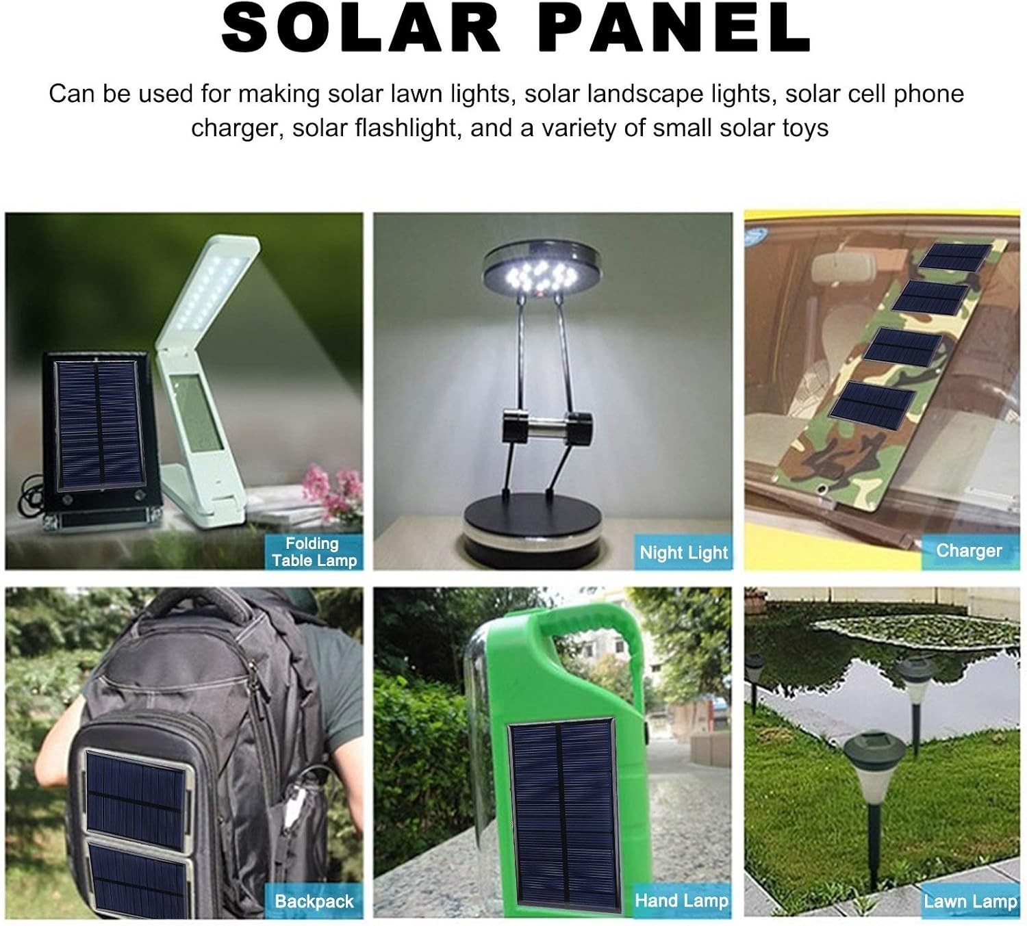 3Pcs Mini Solar Panels, DC 6V 1W Solar Cells Kit with 11.8in Cable, Mini Poly…