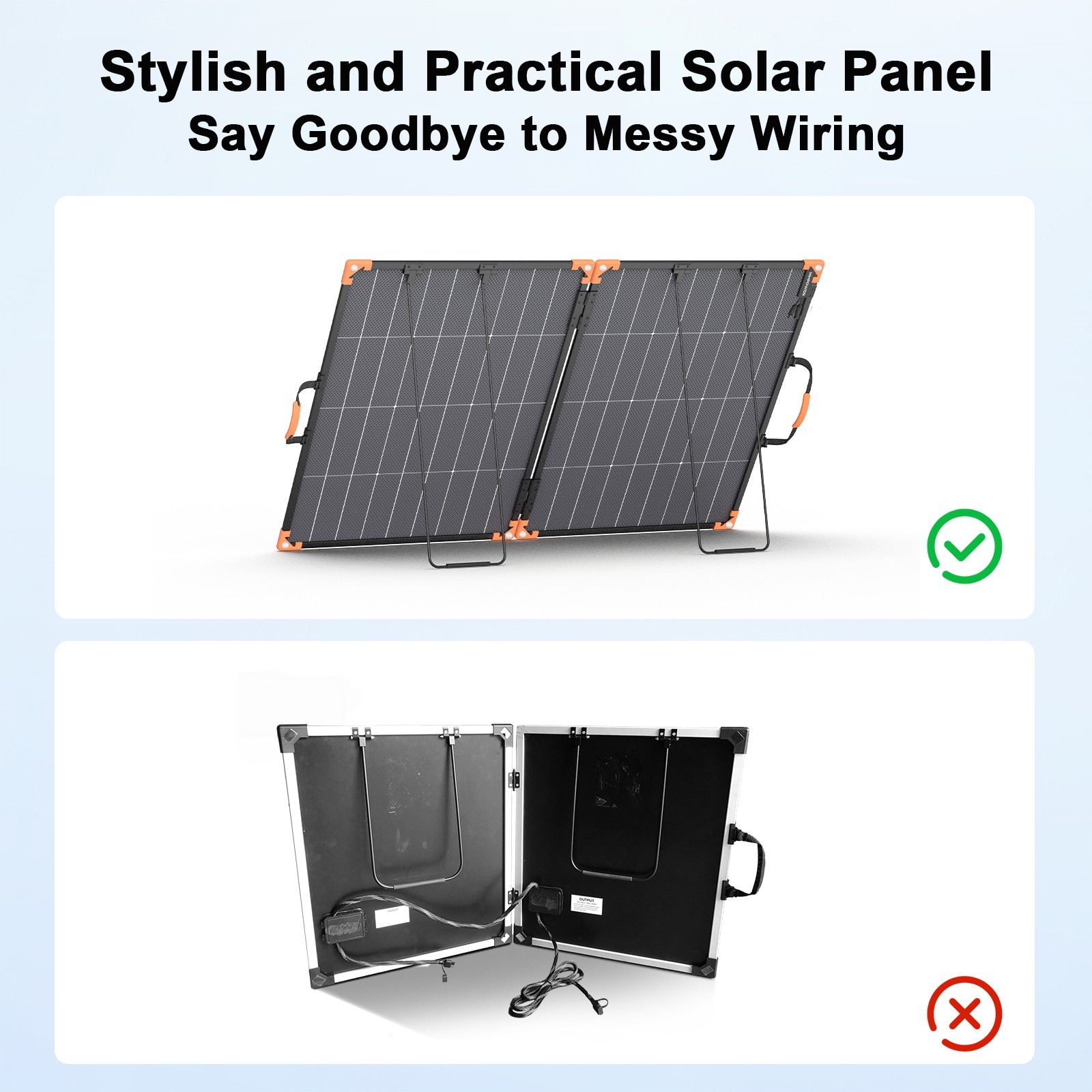Solar Panel 100W 200W for Anker SOLIX C800 C1000 Jackery Portable Power Stations