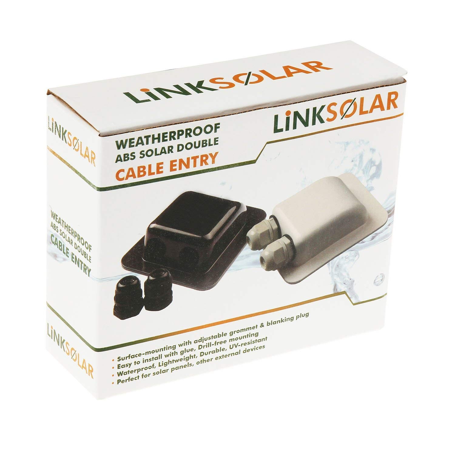 Weatherproof Abs Solar Double Cable Entry Gland For All Cable Types 2mmฒ To 6mmฒ