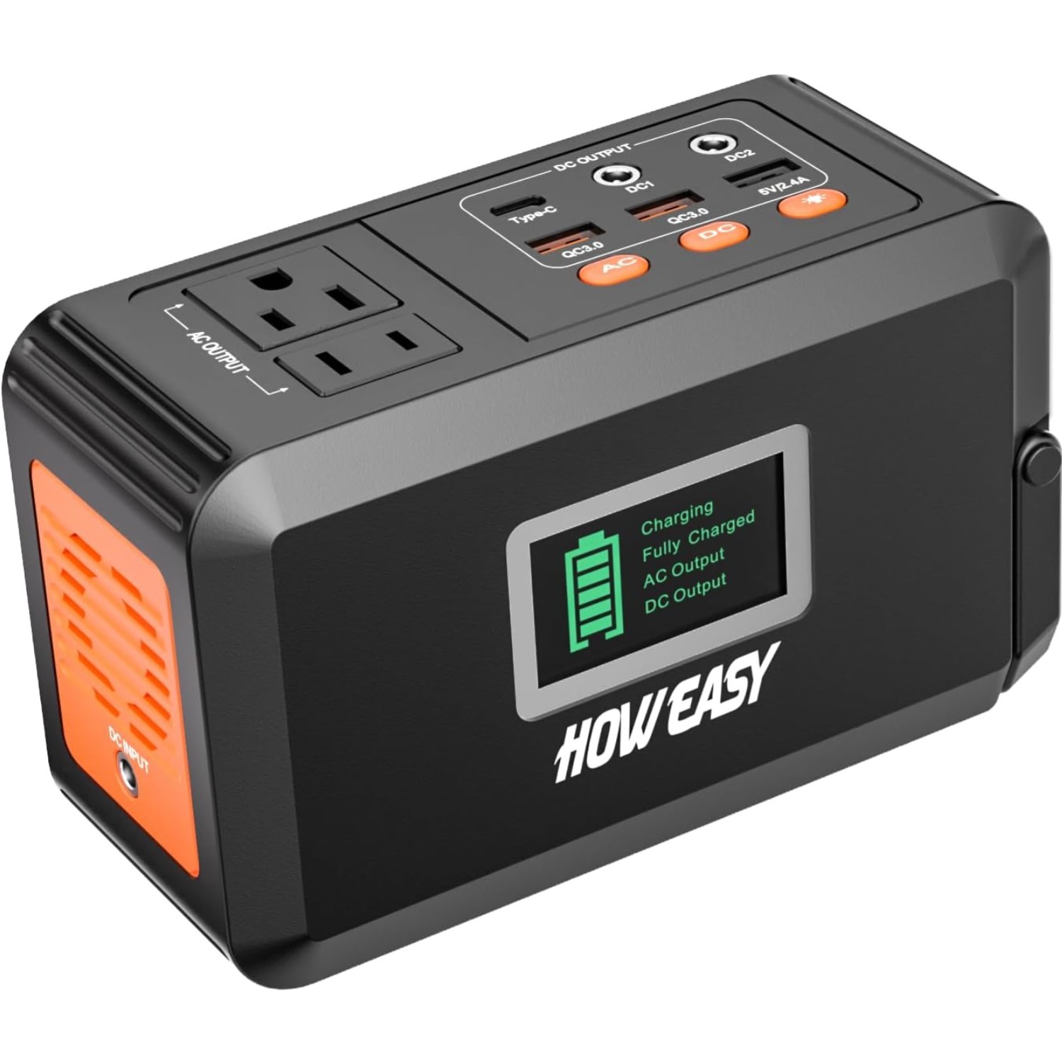 120W Portable Power Station – 88Wh Lithium Battery Generator for Camping