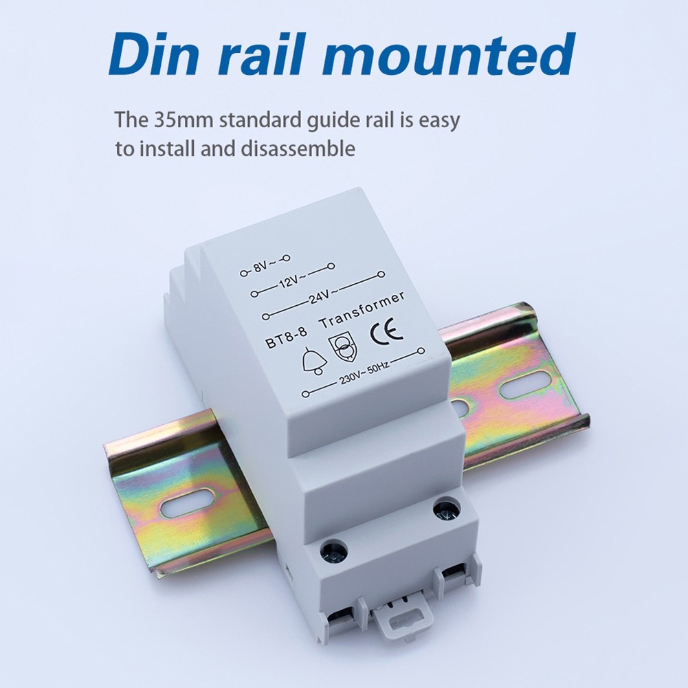 8V 12V 24V AC Doorbell Transformer for Home Intercom and Chime Compatibility