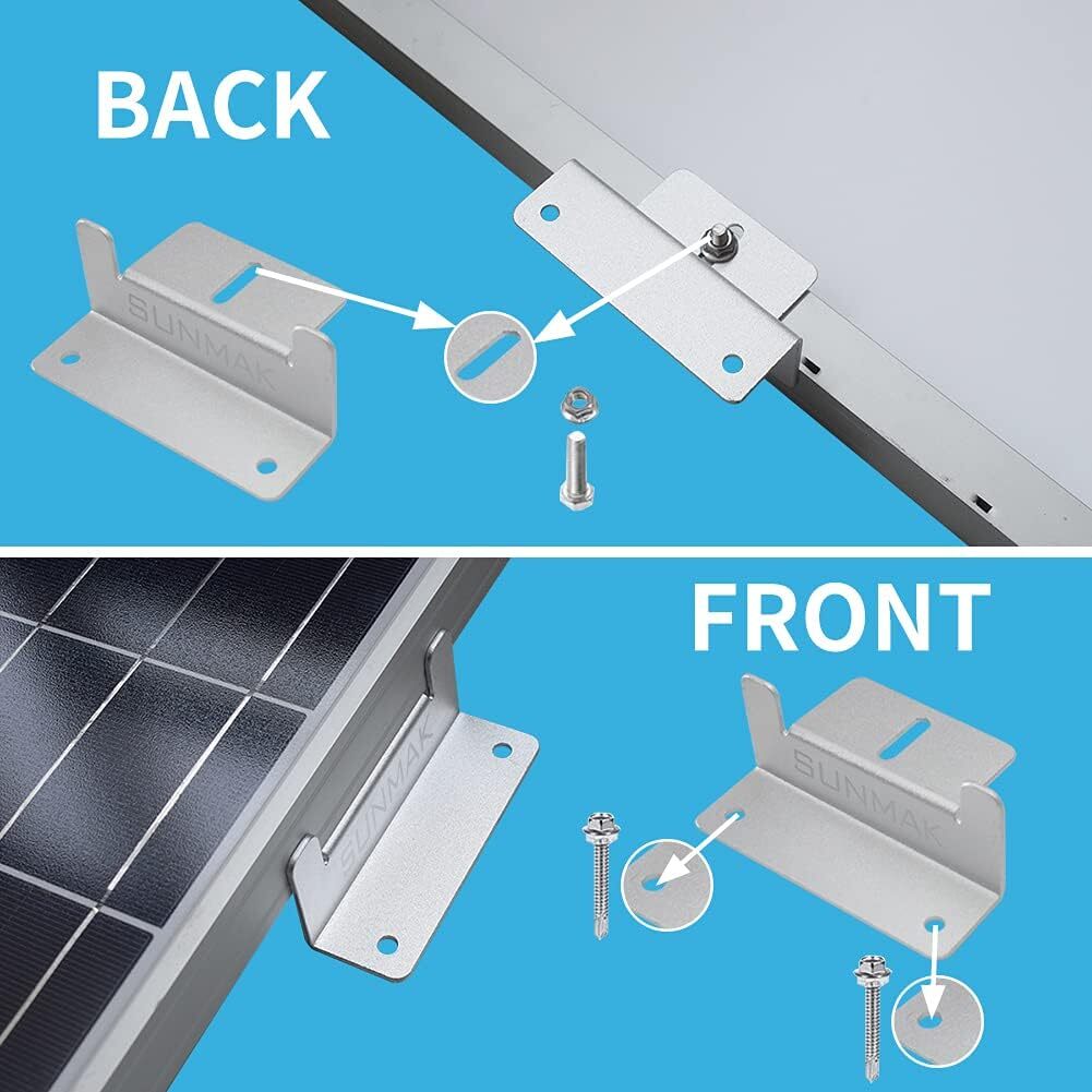 16 Units per Set Solar Panel Mounting Z Brackets, Solar Panel Mounting Brackets