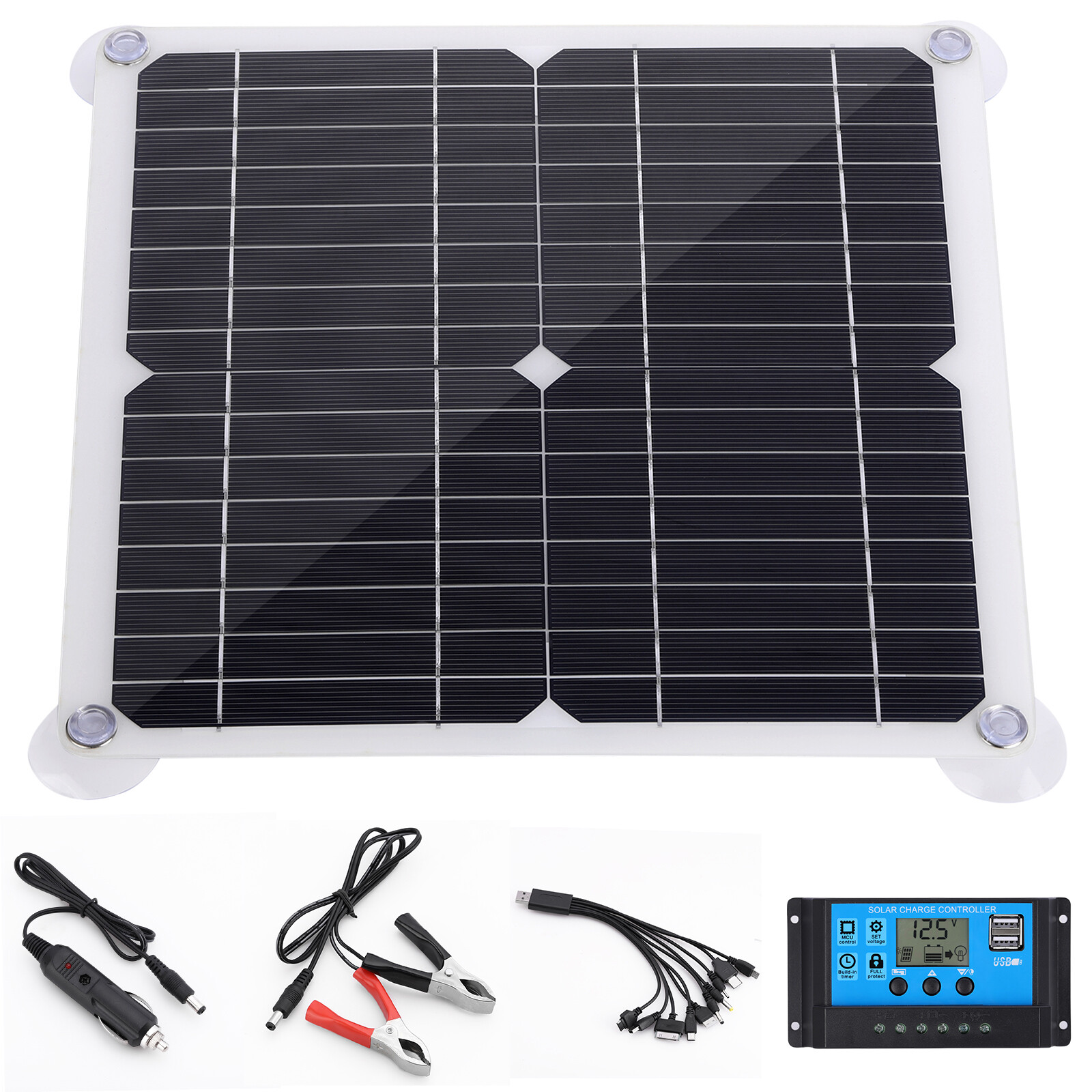 12V 200 Watts Solar Panel Kit100A Battery Charger with Controller Caravan Boat