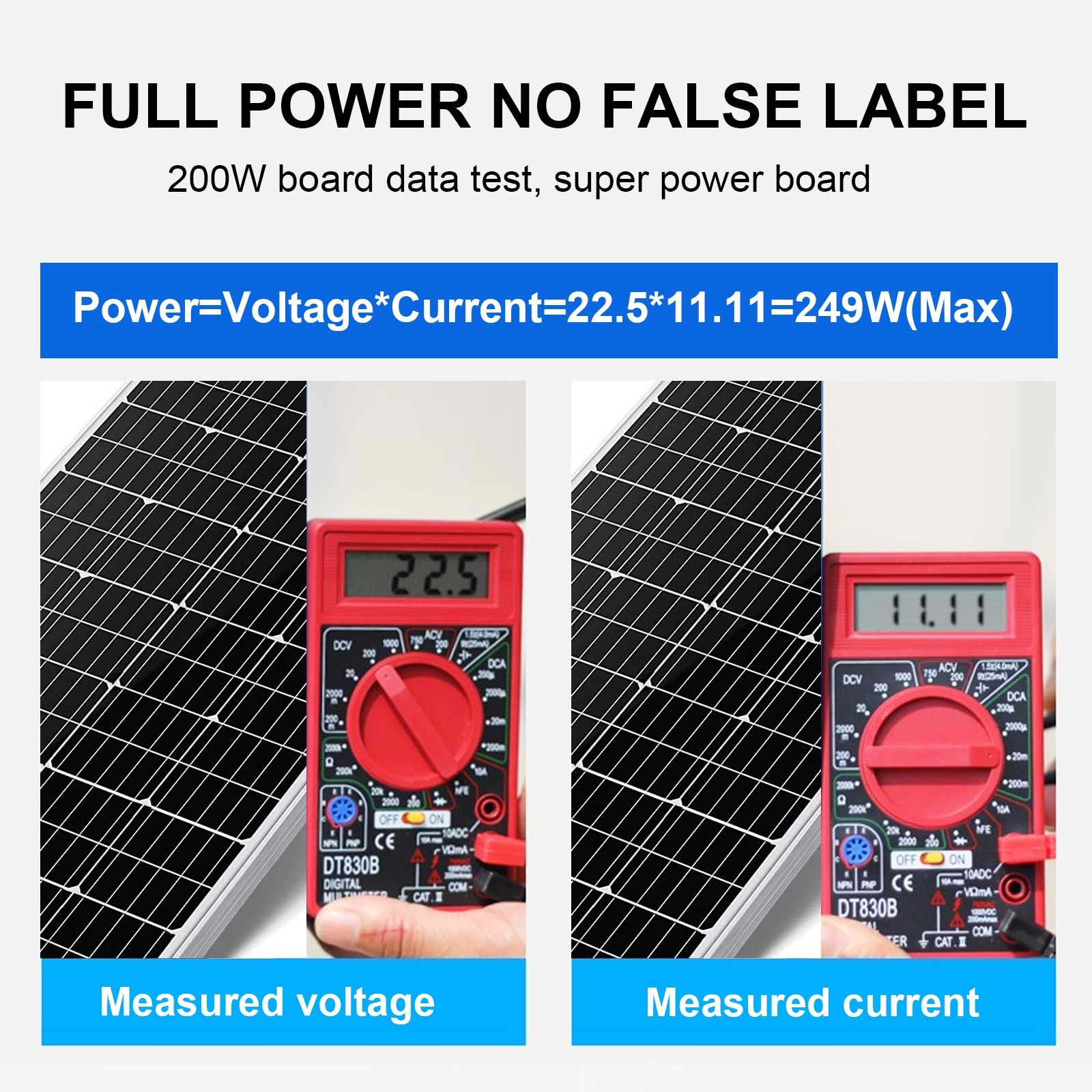 200 Watt Mono Solar Panel Kit 12V RV Camping Marine Home off-grid Battery Charge
