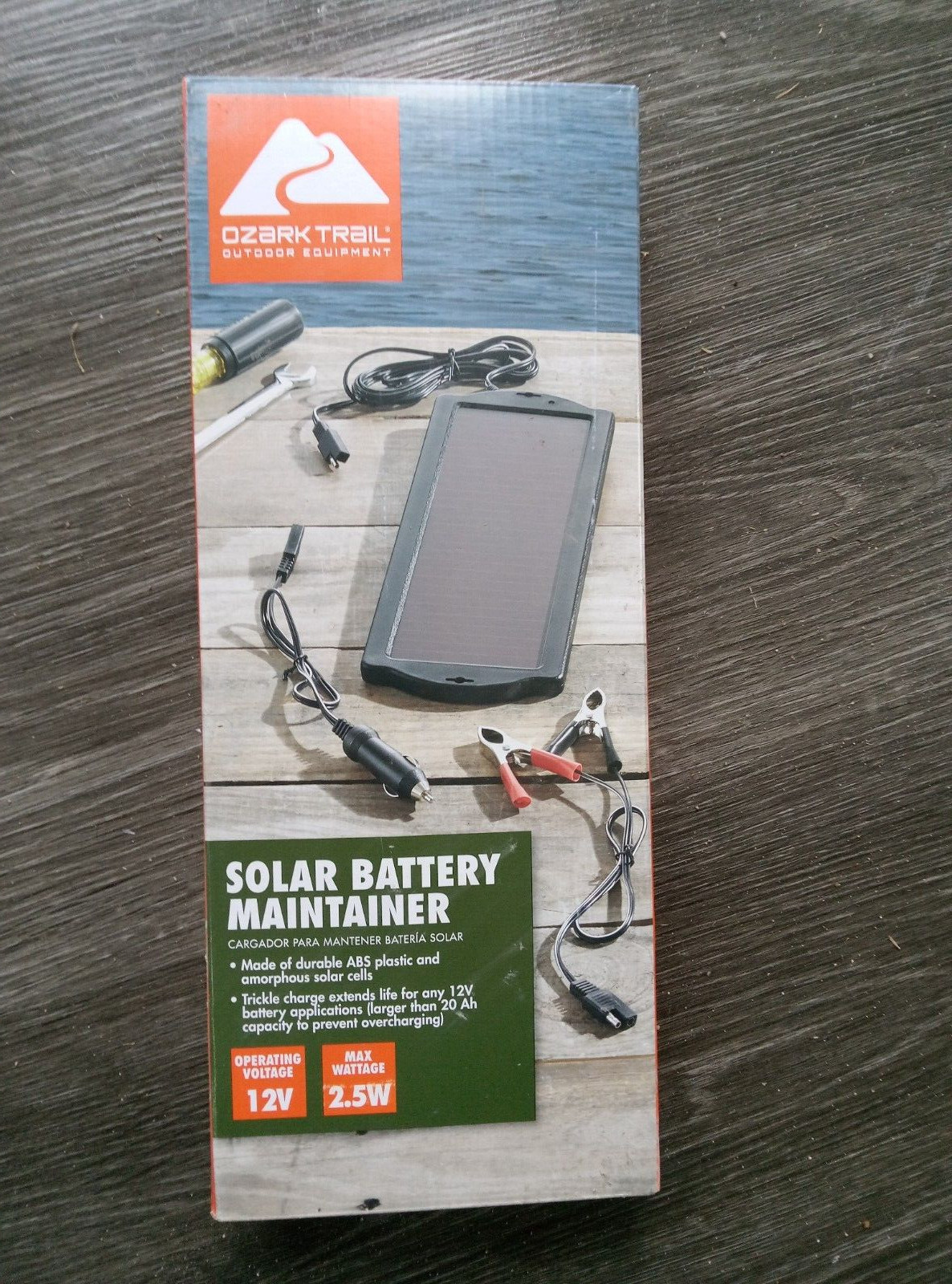 ⚡️Ozark Trail 12-Volt Solar Battery Maintainer Trickle Charger 👉As Shown👈