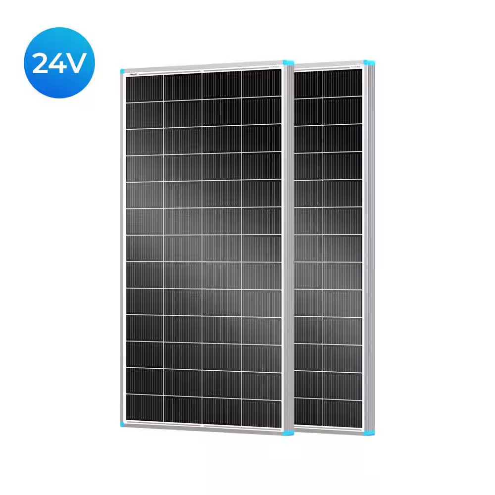 2-Pieces 200-Watt 12V Monocrystalline Solar Panel Back-Up Power 400W PV Module R