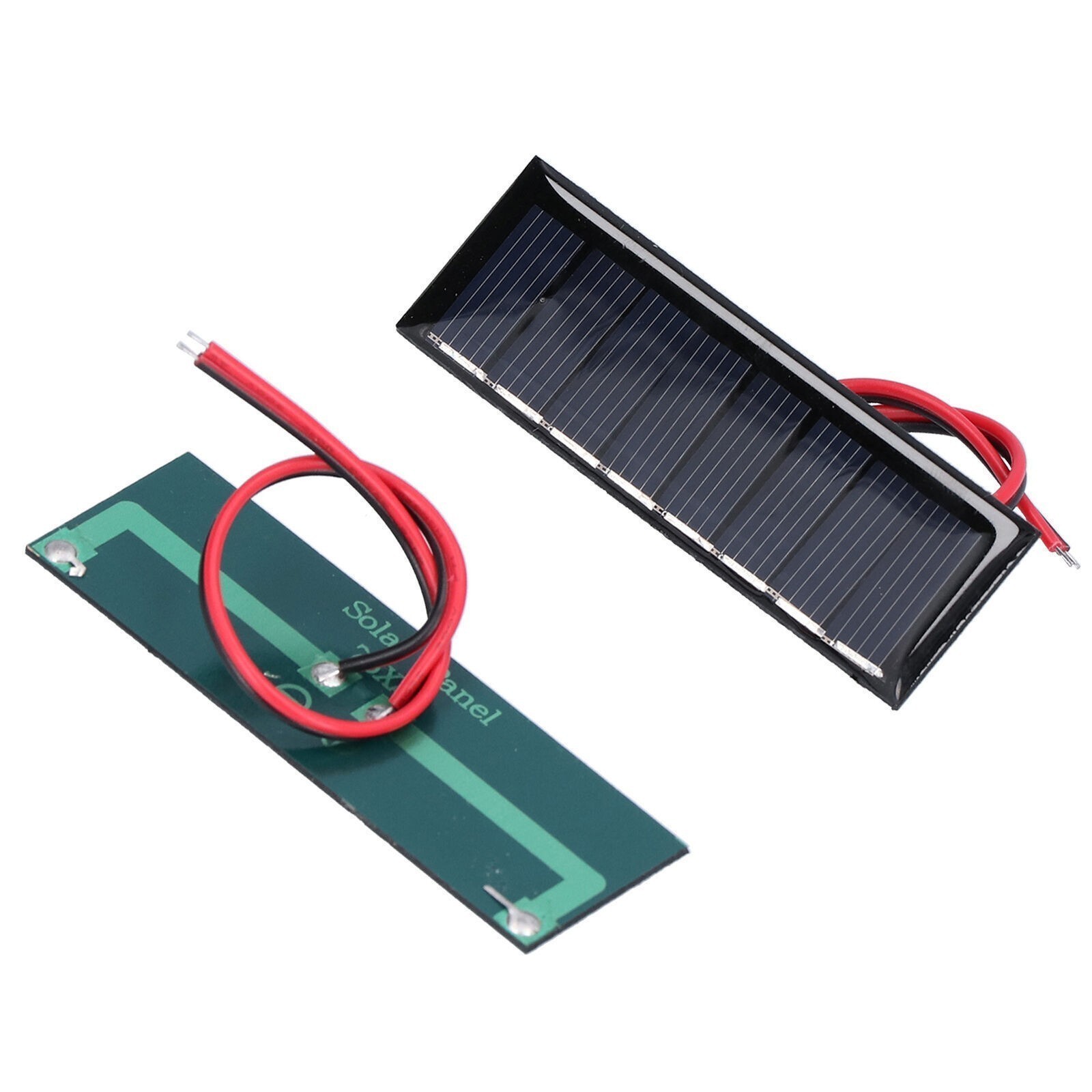 2Pcs 0.2W 4V Solar Panel with Electronic Wire Polysilicon Solar Board