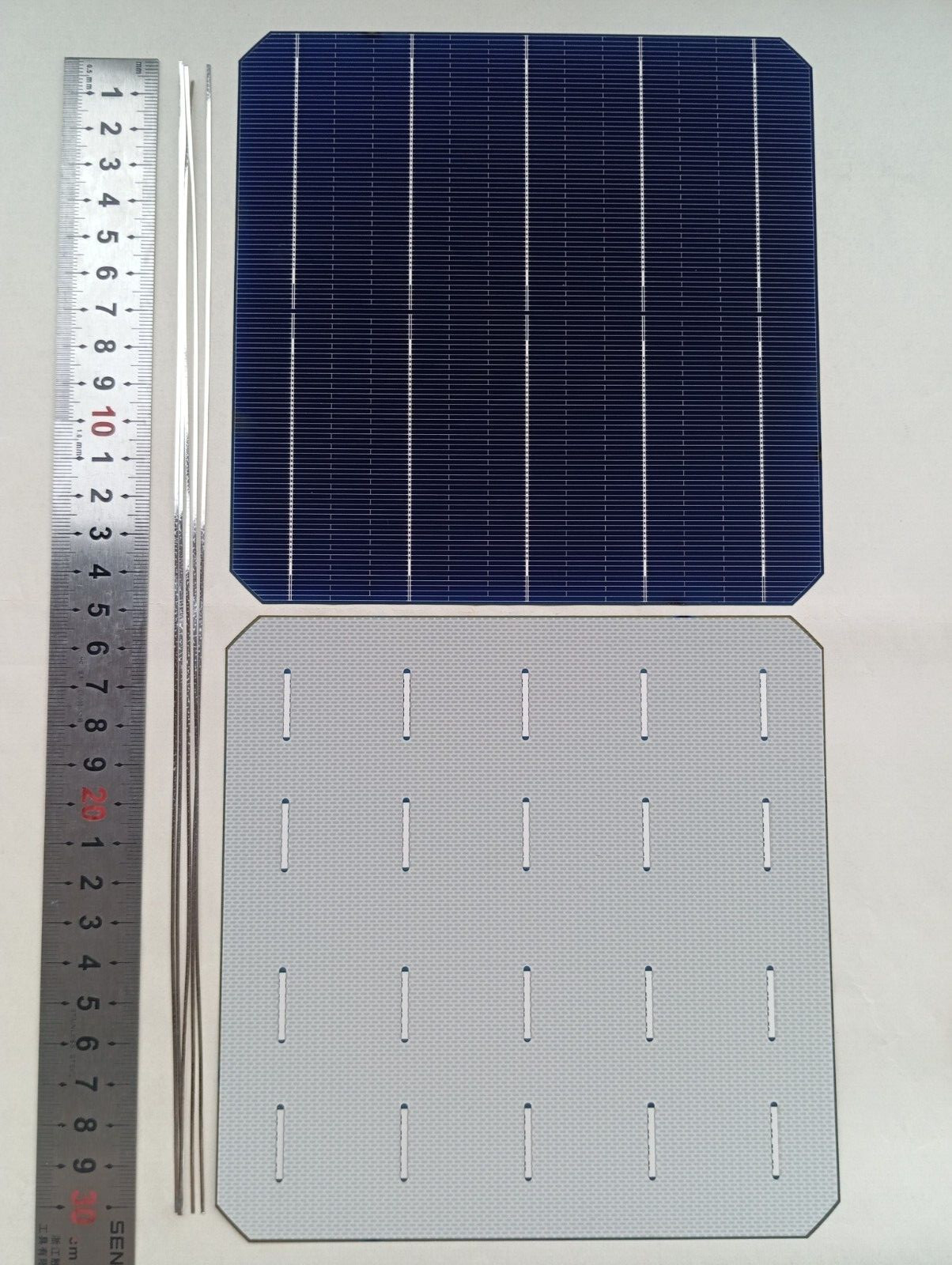 40 solar cells kit 5.7watt Effi 22.6% monocrystalline+ tabbing wires 1.00mm diy