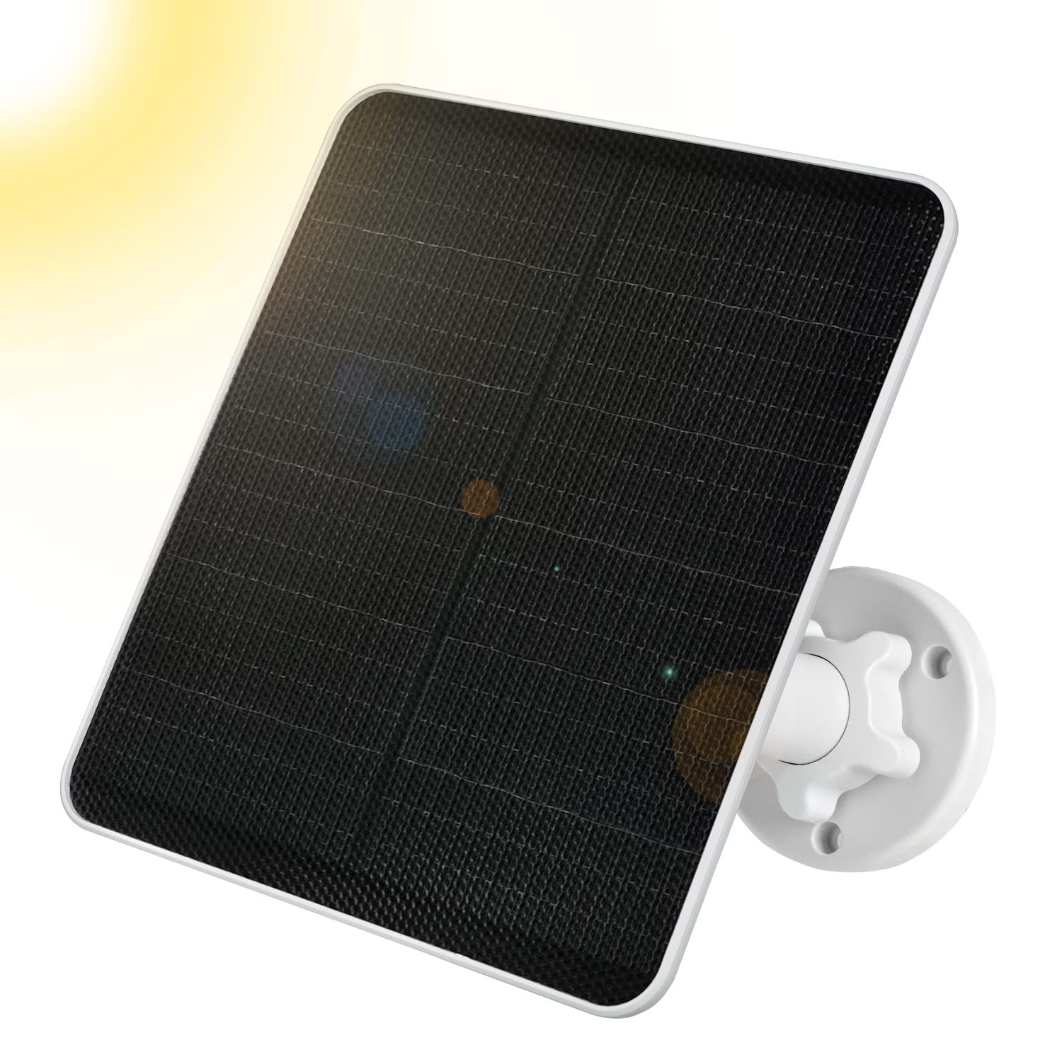 Solar Panel for Security Camera, 6W Solar Panel with Micro USB & USB-C Port,C…