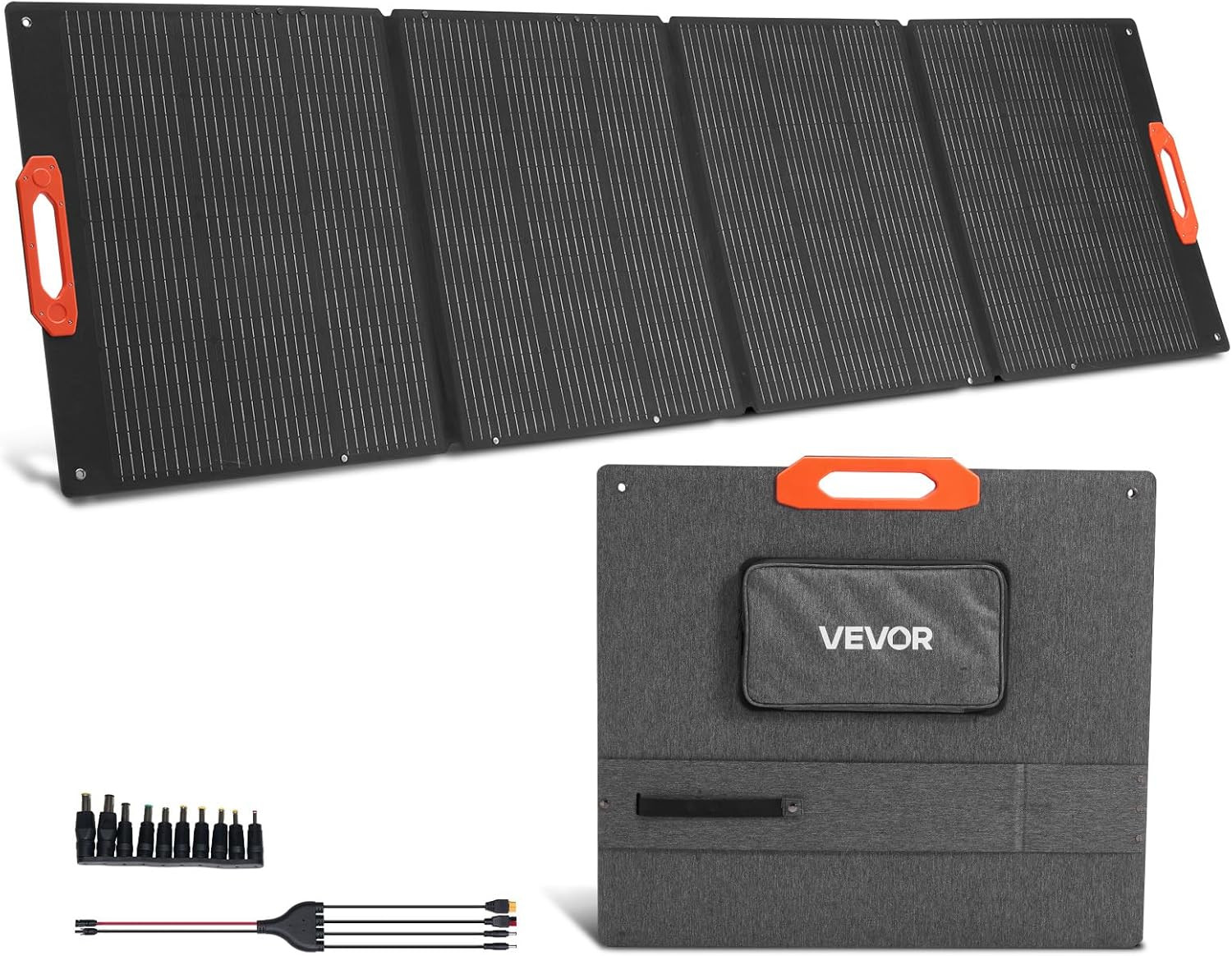 300W Foldable Monocrystalline Solar Panel, 23% High-Efficiency Portable Mono Sol