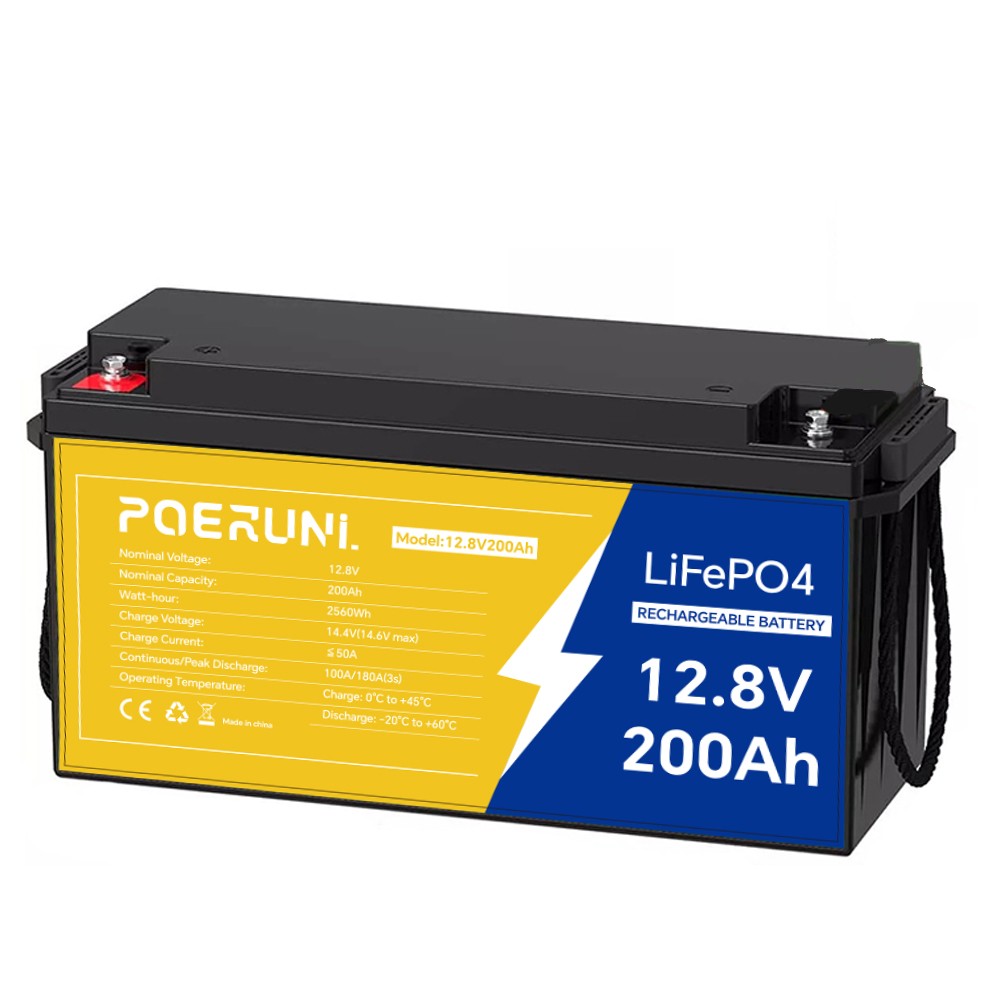12V 100AH LiFePO4 Battery Lithium for Deep Cycle Solar RV Panel Off-grid Marine