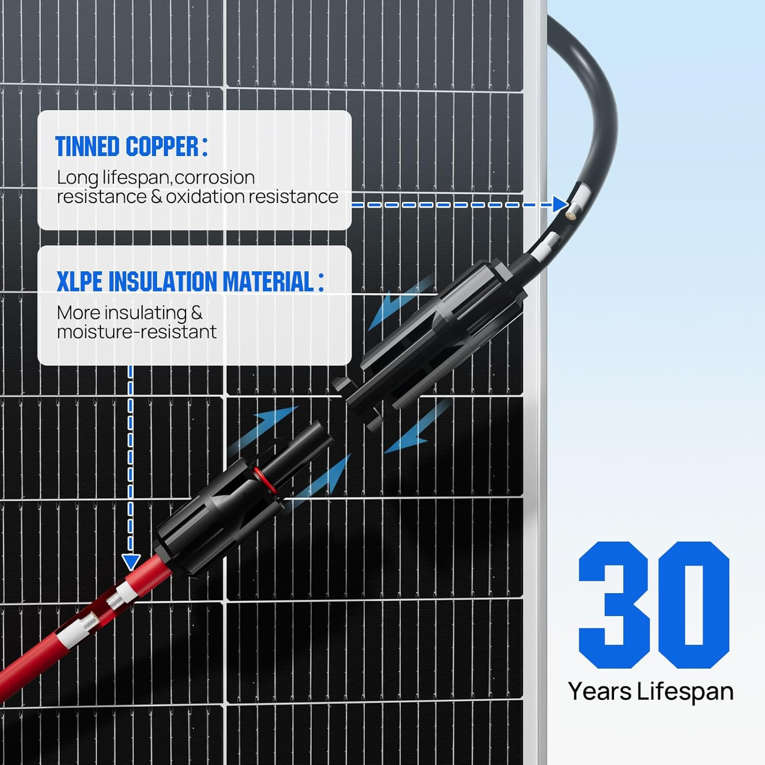 Integrated Solar Connector 2-4 Y Branch Parallel PV Adapter Cable Wire Plug Tool