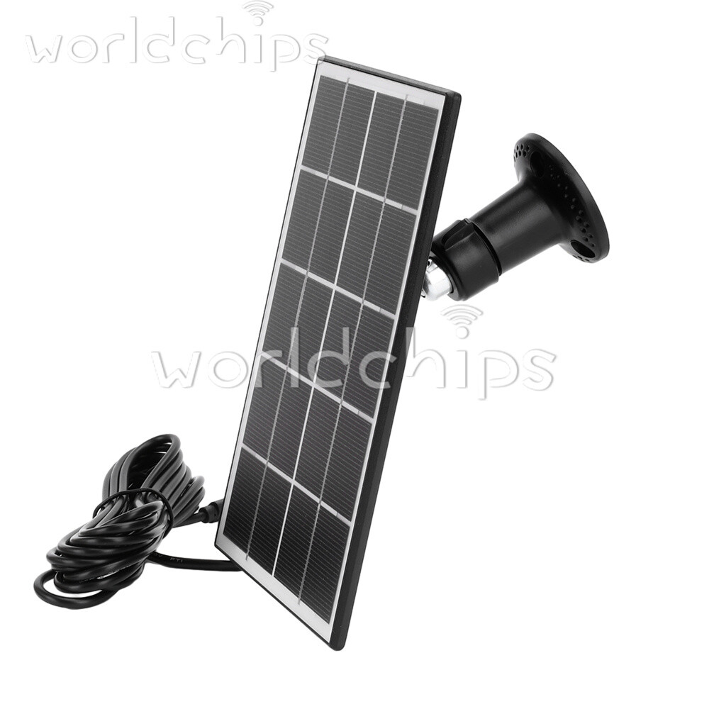 8W 5V Microcrystal Solar Panel + Mounting Bracket For Security Camera Water Pump