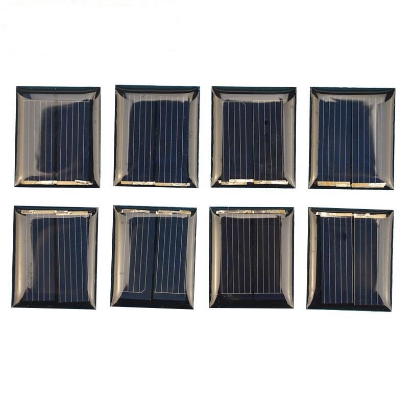 50PCS 1V 85 Sloar Panel 30*25MM DIY Home/Garden Portable Small Poly Cell KR