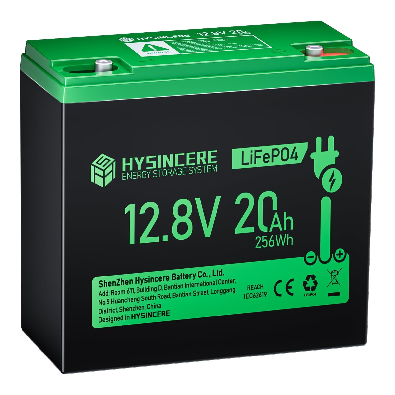 12V 20Ah LiFePO4 Battery, Built-in 30A BMS, Deep Cycles Rechargeable LiFePO4 …
