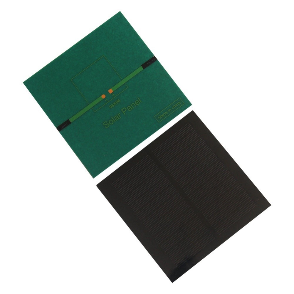 Monocrystalline Solar Panel 1 3W 5 5V Compact 98x98mm for Charging Batteries