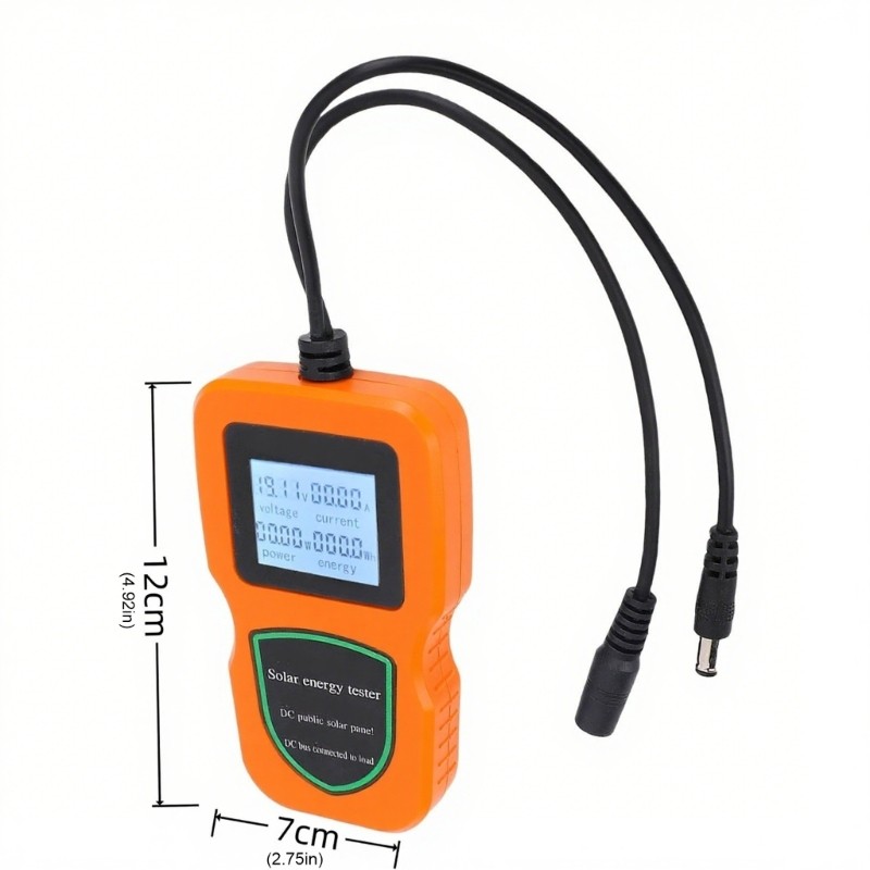 Solar Power Meter 100W to 500W Capacity Voltages Current Measurement Tool
