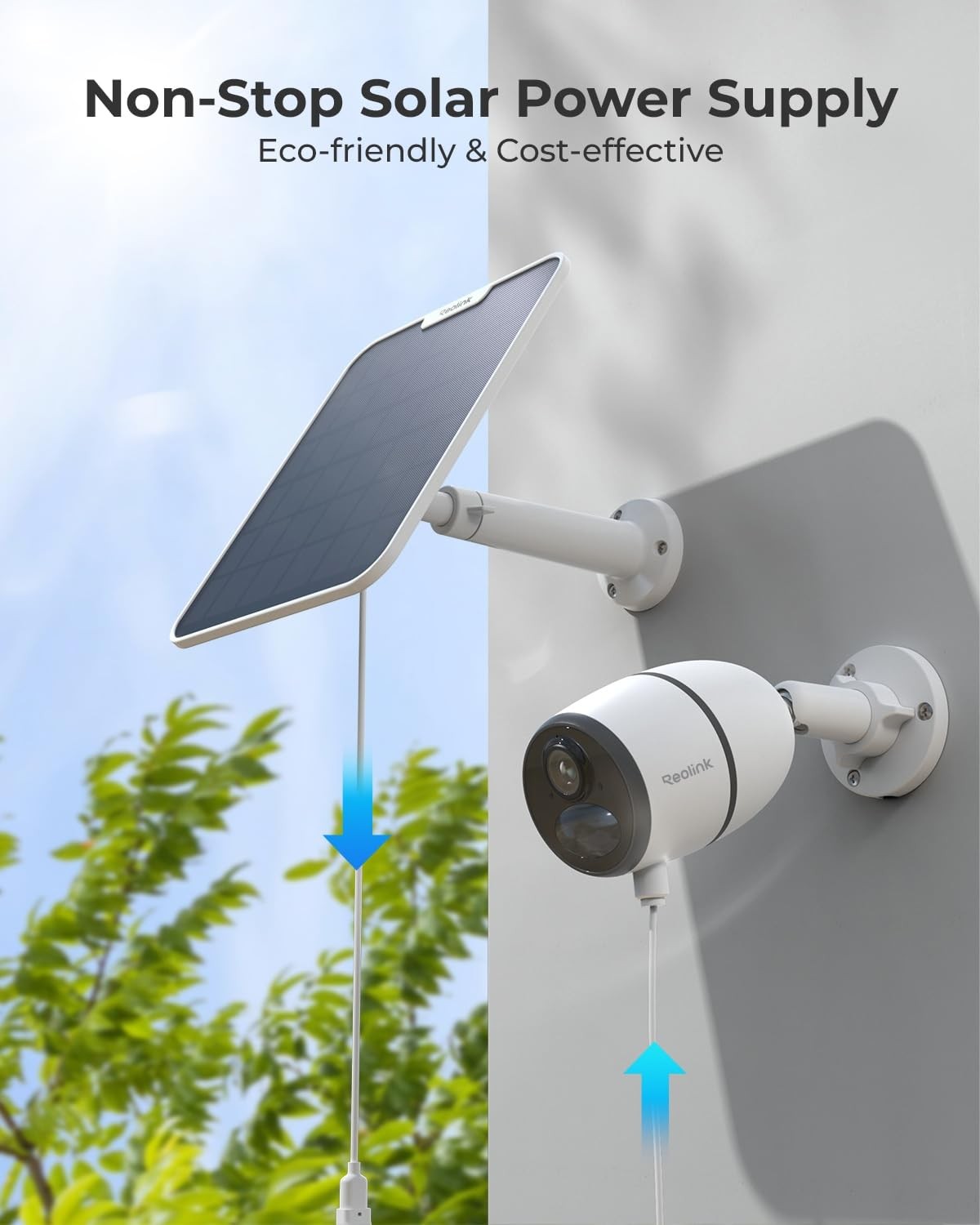6W Solar Panel White, Non-Stop Solar Power Supply for All Wireless Battery , …