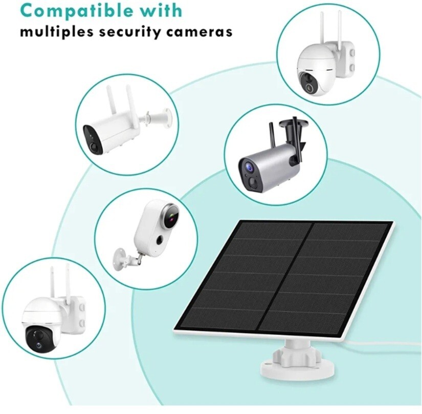 5W Solar Panel – Outdoor Wireless Security Camera Waterproof