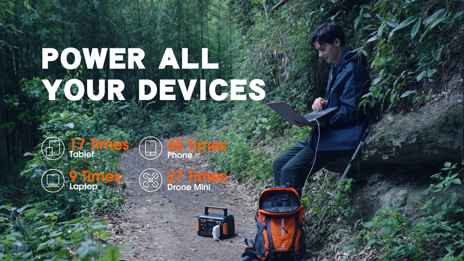 500W Portable Power Station Outdoor, Camping Solar Generator Lithium Battery
