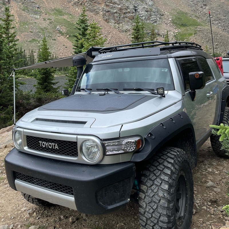 Toyota FJ Cruiser Lensun 105W 12V Hood/Bonnet Flexible Solar Panel