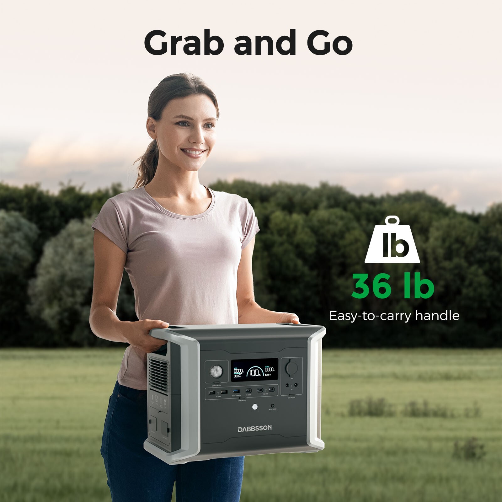 Dabbsson 3030Wh Portable Power Station Solar Generator DBS1300 DBS1700B Battery