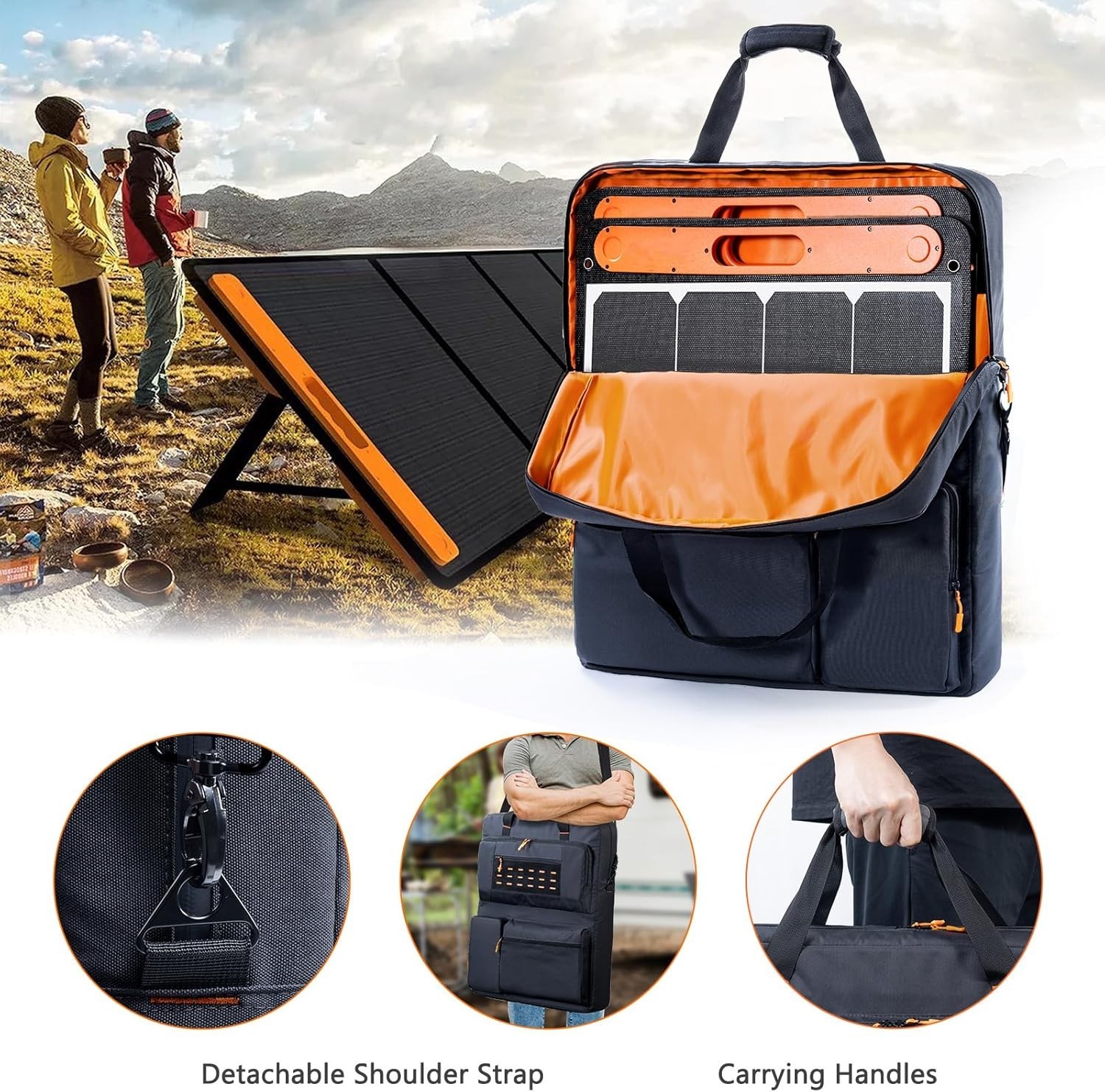 Portable Solar Panel Storage Bag for Jackery SolarSaga