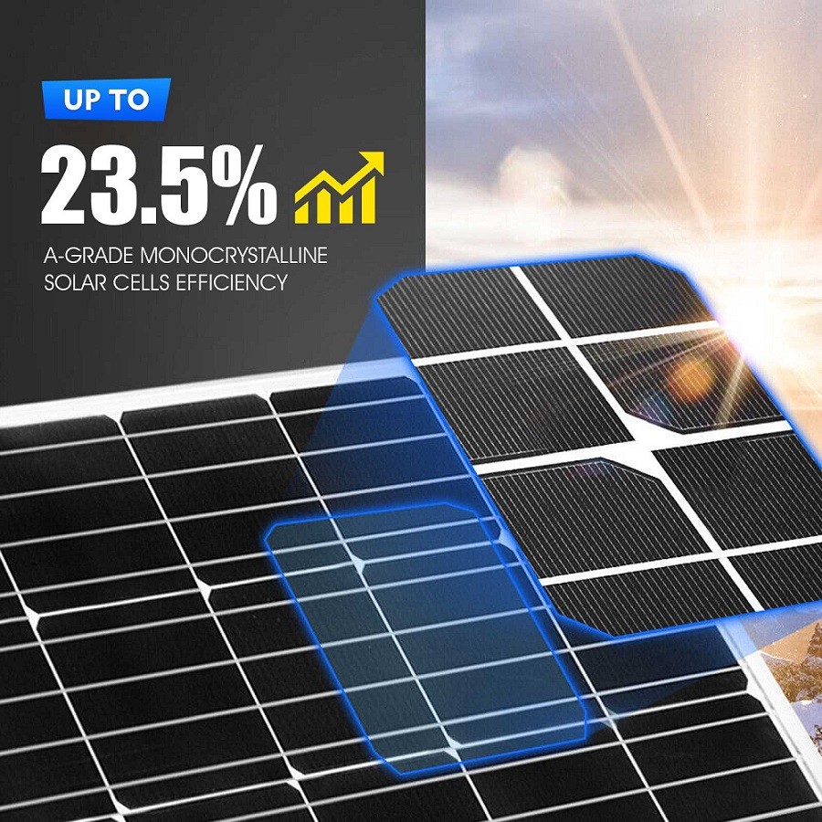 200W Solar Panel 9BB Mono Cell Module PV Power Charger 12V Solar Panels Camping