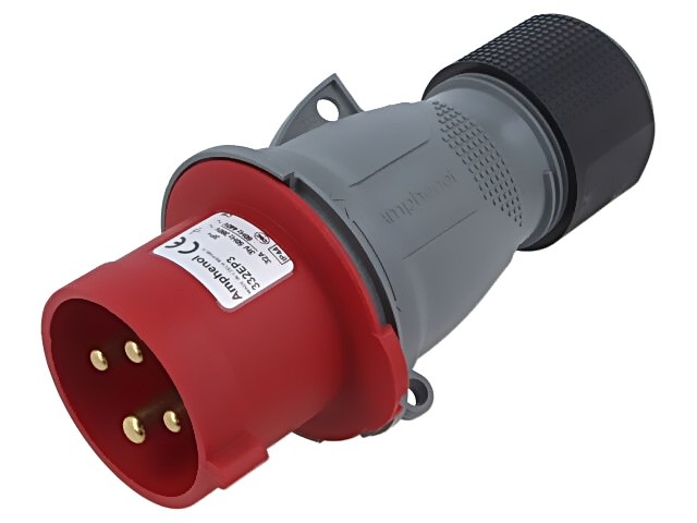 2CMA101981R1000 Connector: AC Power Supply 3 Phase Male Amp