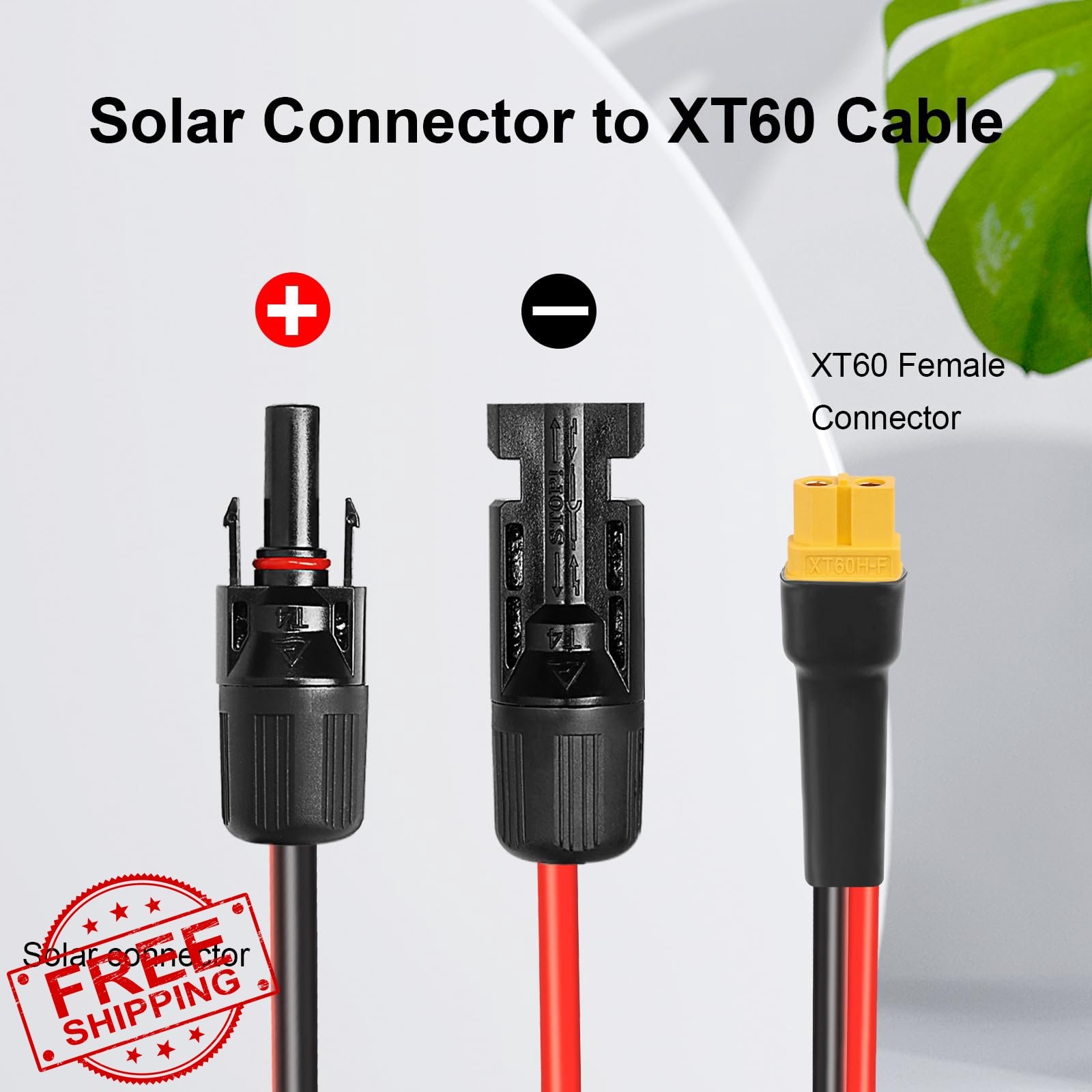 XRDS-RF 75FT 10AWG Solar to XT60 Cable