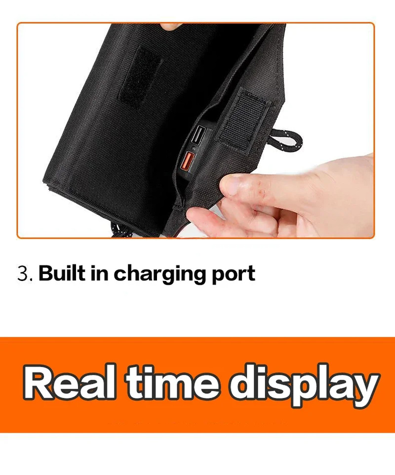 6-Fold 800W Foldable Solar Panel Portable Solar Panels Charger USB 5V DC Full Ti