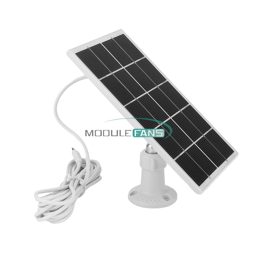 8W 5V Microcrystal Solar Panel with Mounting Brackets Security Camera Water Pump