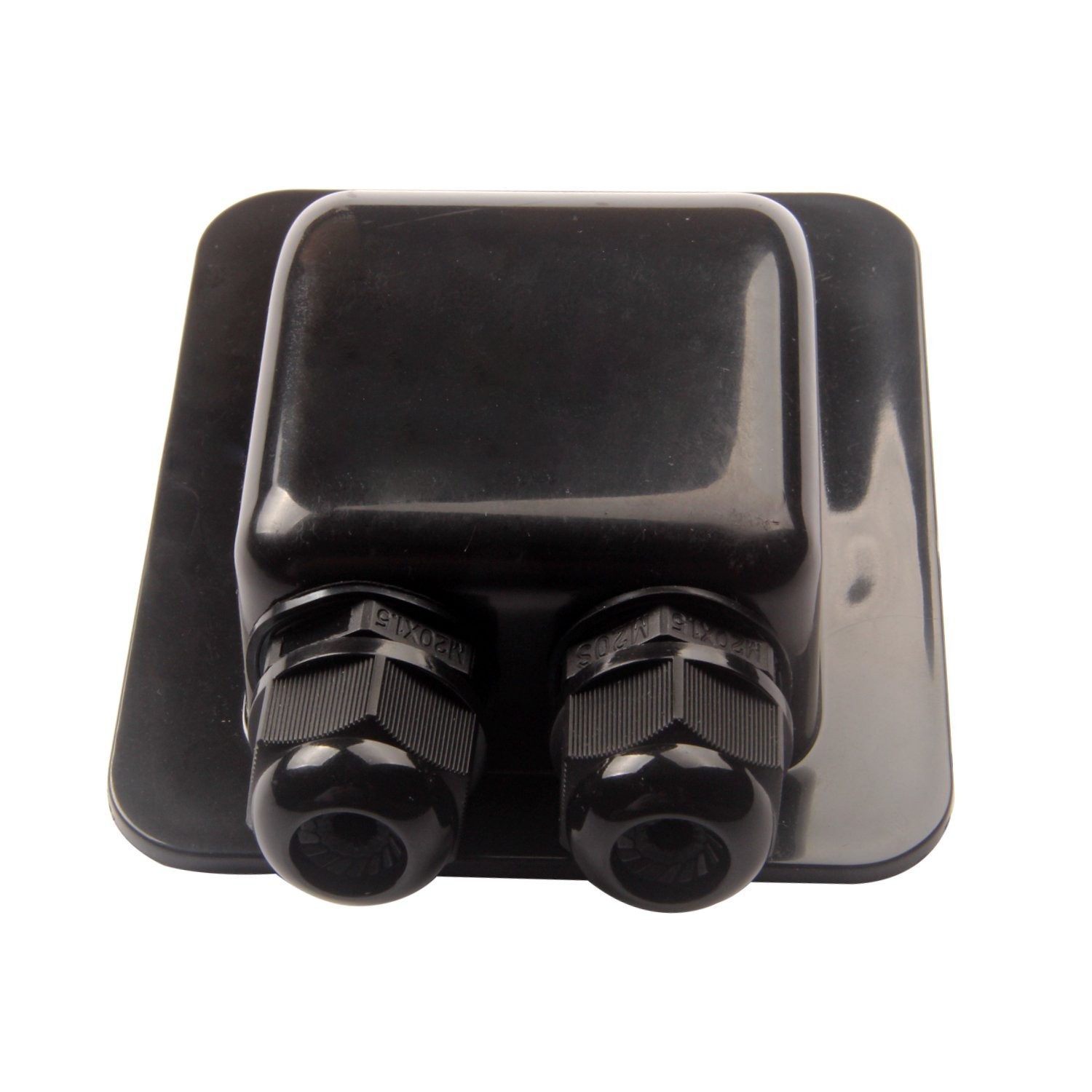 Weatherproof ABS Solar Double Cable Entry Gland,Curved Cable Connector for Al…