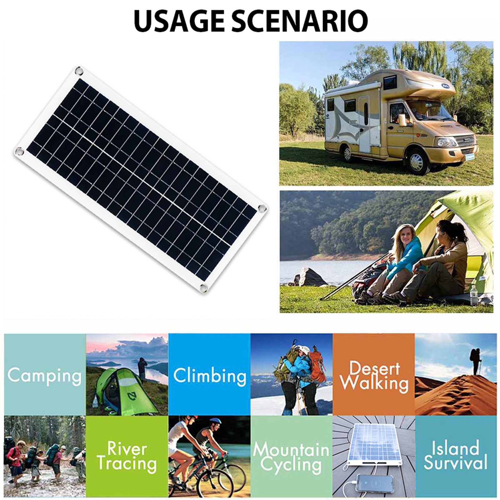 SOECOPO 15000W Solar Power System Kit | 200W Panel + Controller + Inverter