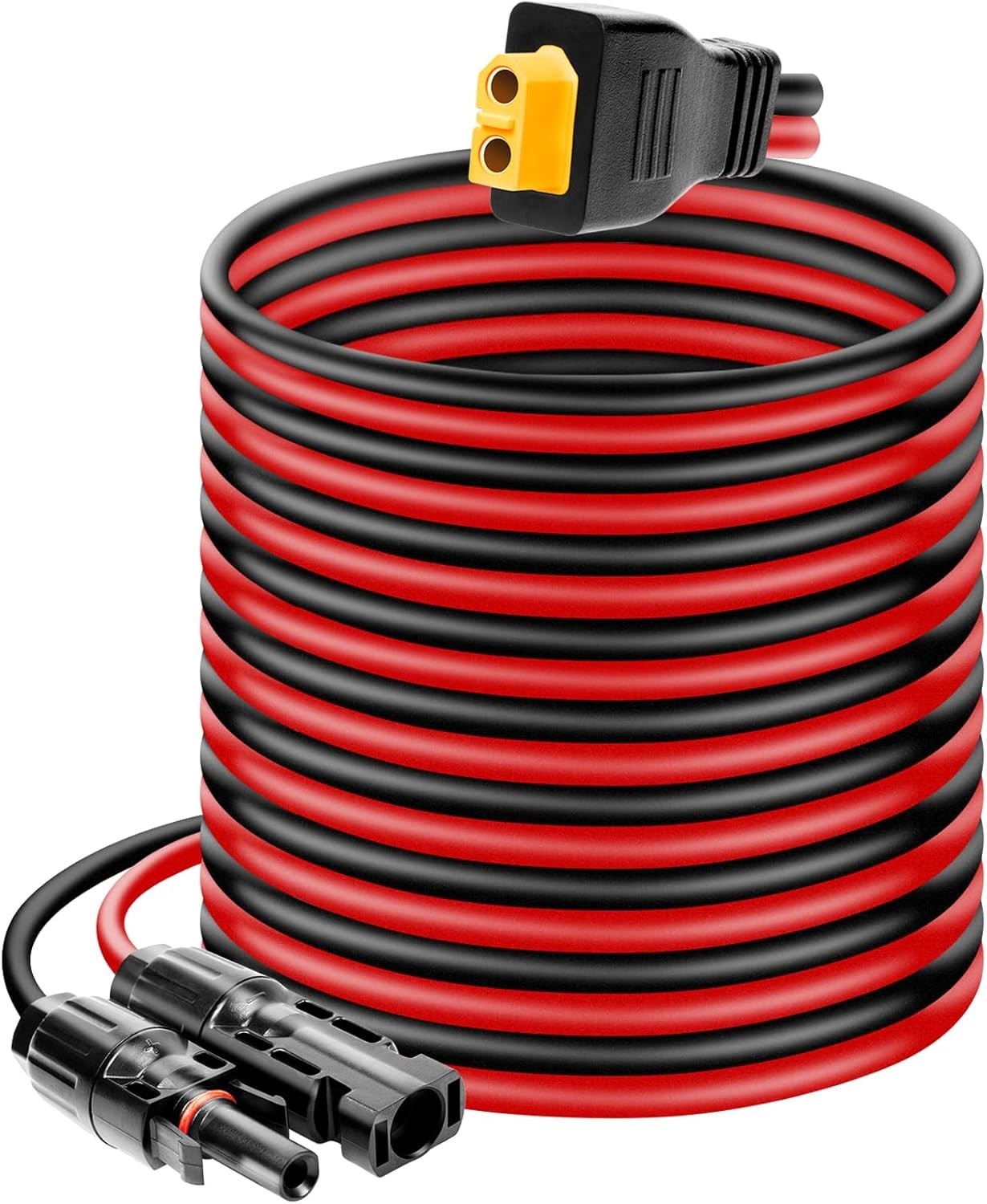 Solar Panel Connector to XT60 Extension Cable 20FT 10AWG Waterproof Power Sta…