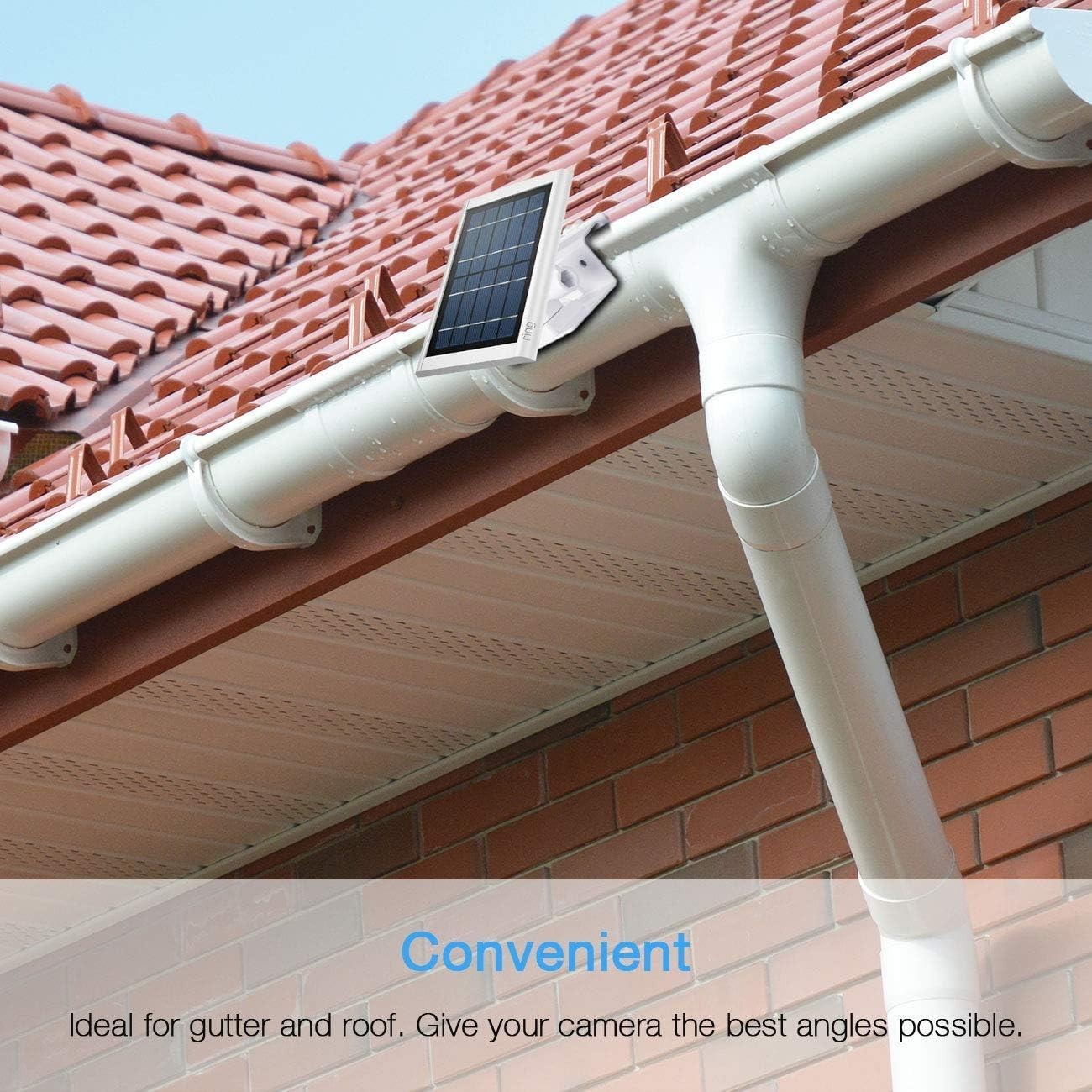 Weatherproof Gutter Mount for Ring Solar Panels – Adjustable & Durable