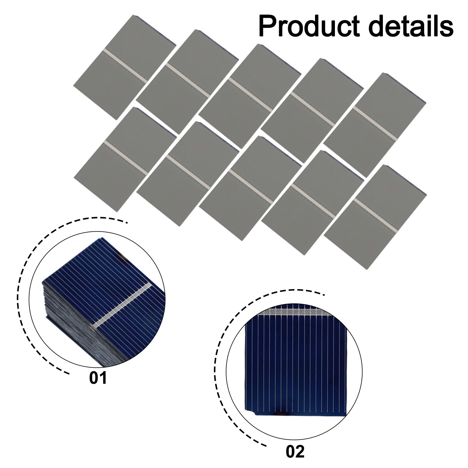 Diverse Applications Pack of 100 Miniature For Solar Cells at Low Voltage