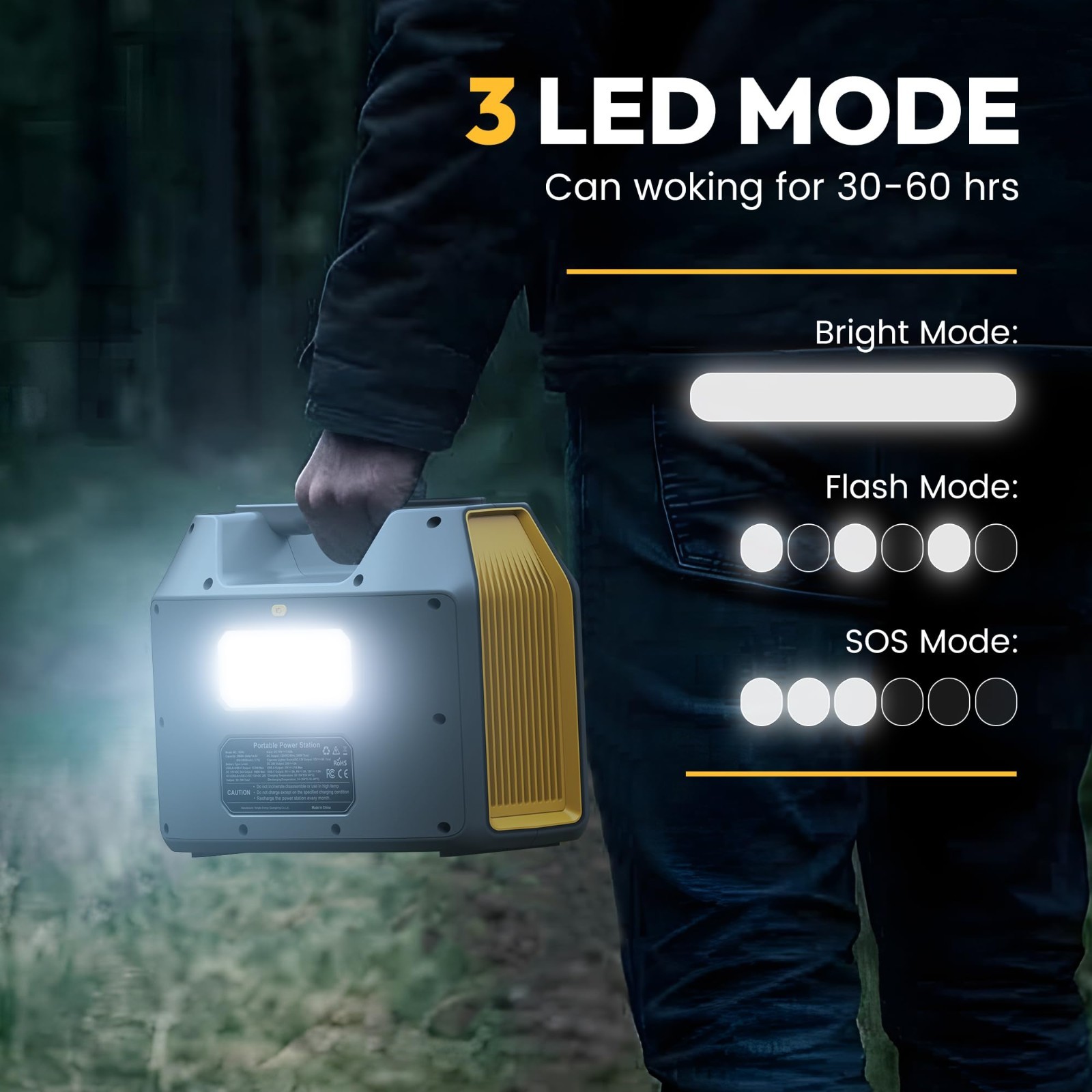 Portable Power Station 300W Solar Generator 296Wh Battery Pack for Camping RV Tr