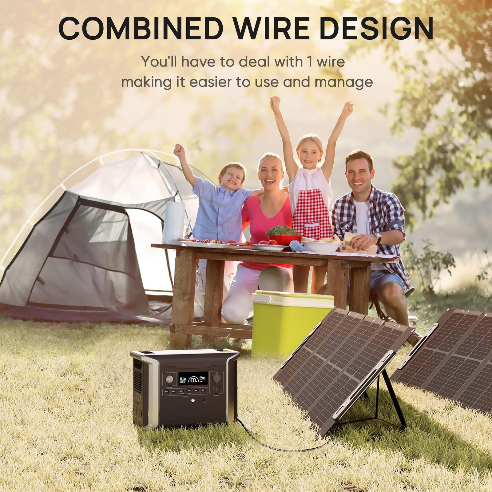 Naponal 12AWG-10ft Advanced Solar to XT60 Charging 12AWG, 10FT-12AWG