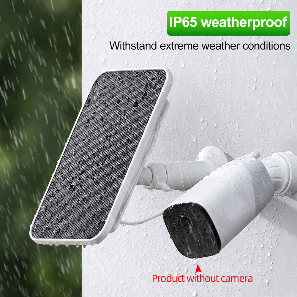 Solar Panel 9.8ft for Eufy Eufycam Cam E/2C/E/2 Pro Wall Mount w/USB Power Cable