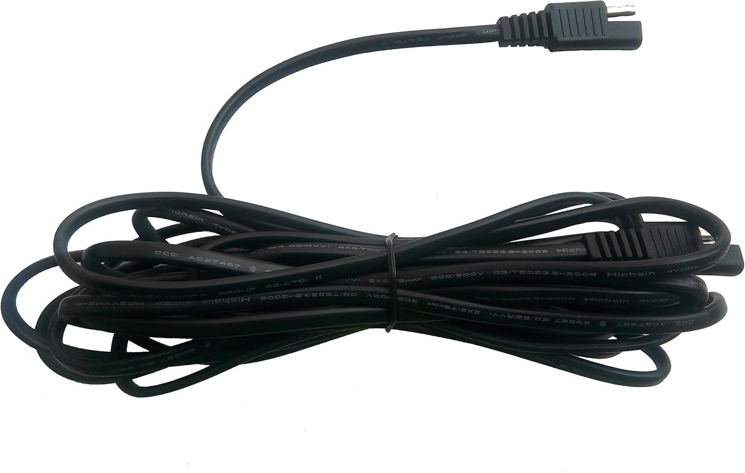 Versatile 16FT SAE Extension with Battery Clamps & LED Indicator for 12V Charge