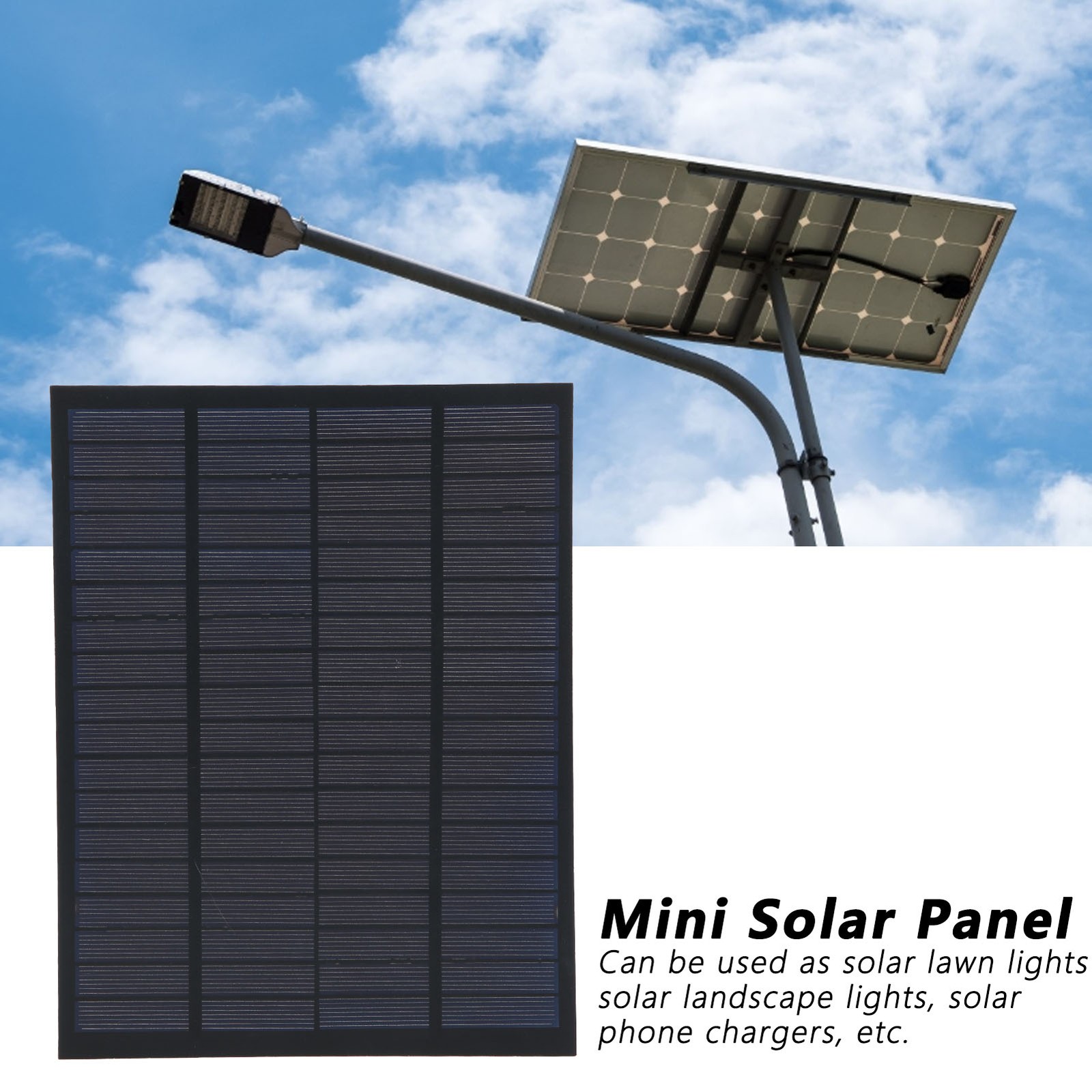 Mini Solar Panel Polysilicon Epoxy Battery Module Charger Industrial Power