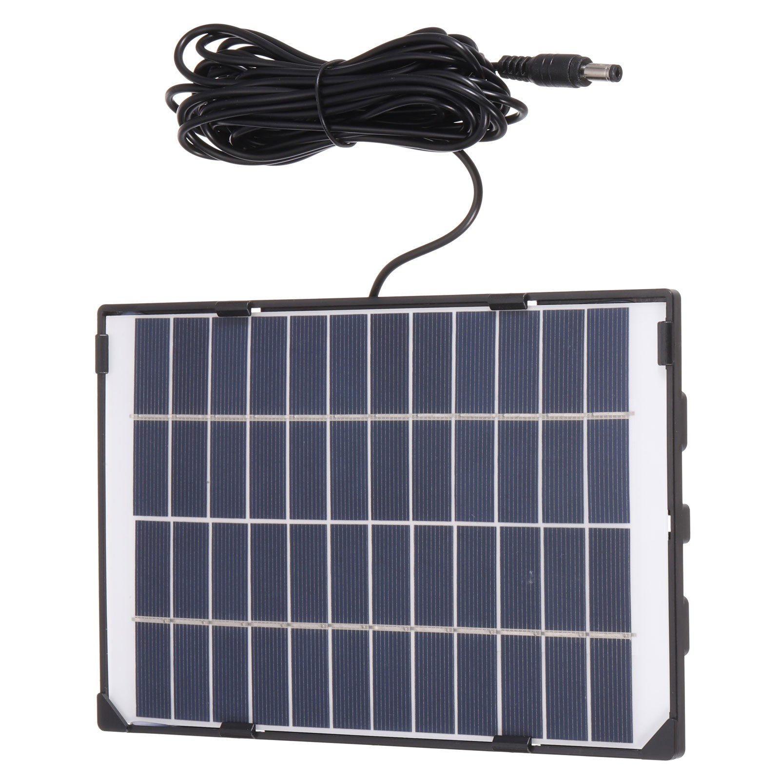 12V 6W 0.5A Solar Panels for Security Camera, DC 5521 Output Solar Panel