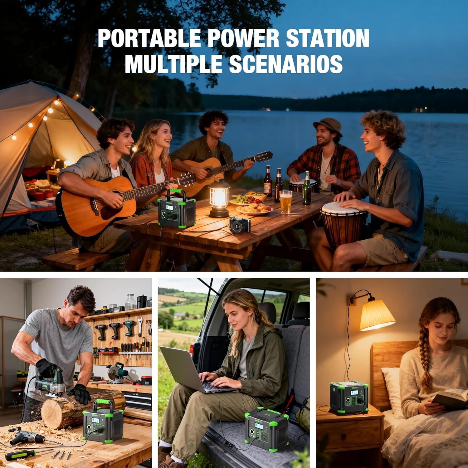 Compact 288Wh Portable Power Station 330W Output