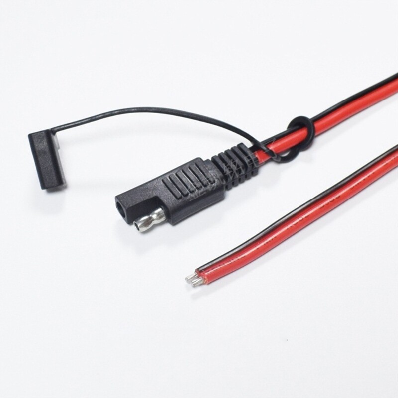 18AWG SAE Quick-disconnect Power Automotive Extension Cable with Dust Cover Cap