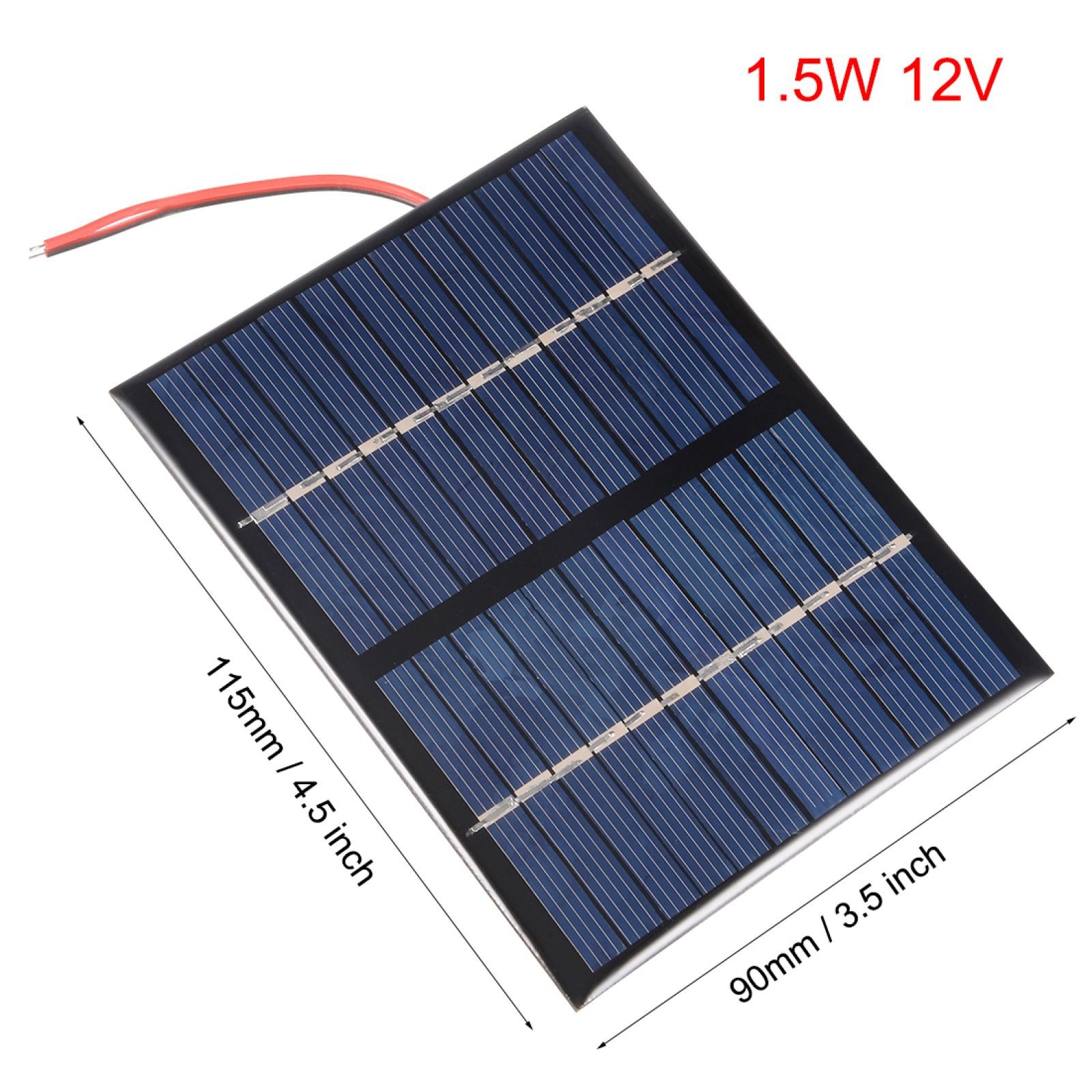 1.5W 12V Solar Panel Module DIY POLY with 150mm Wire